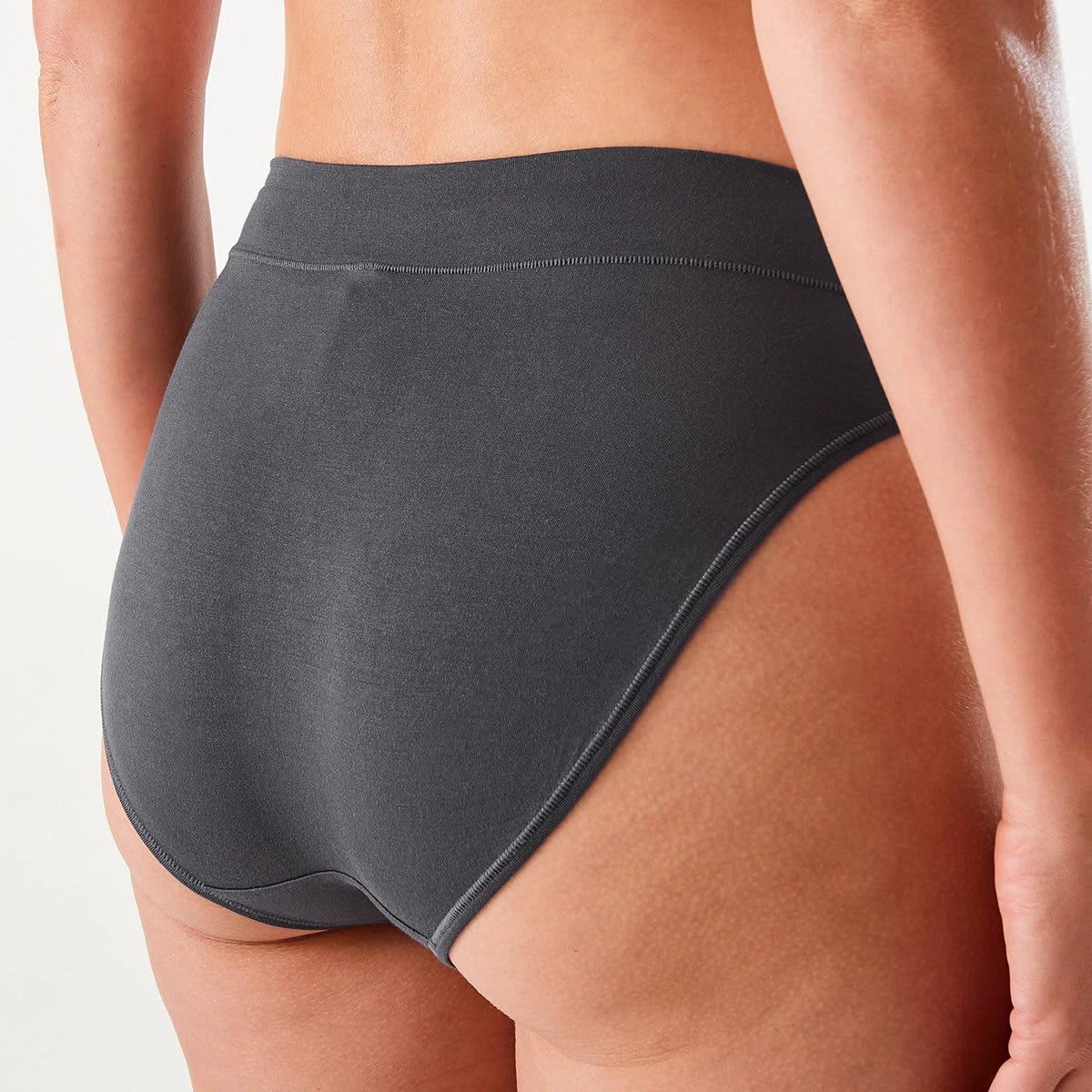 7 3 Pack Bamboo Blend Hi-Cut Briefs SMOKY GREEN, SILVER MARLE, SHADOW NAVY, 7 of 8