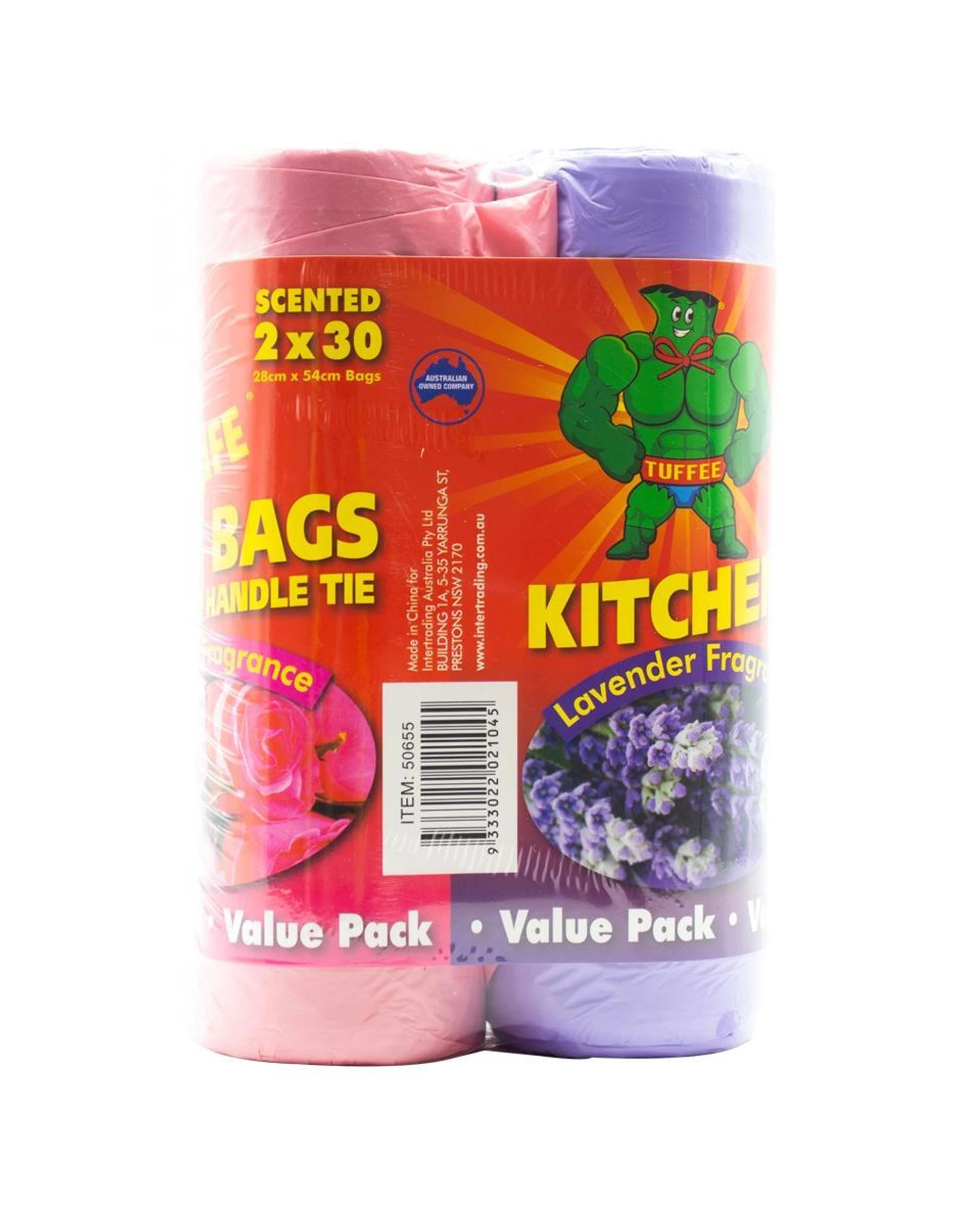 3 Clean Scene 720pc Kitchen Tidy Bags Rose Lavender Scented Handle Ties 28x54cm - Multi, 3 of 3
