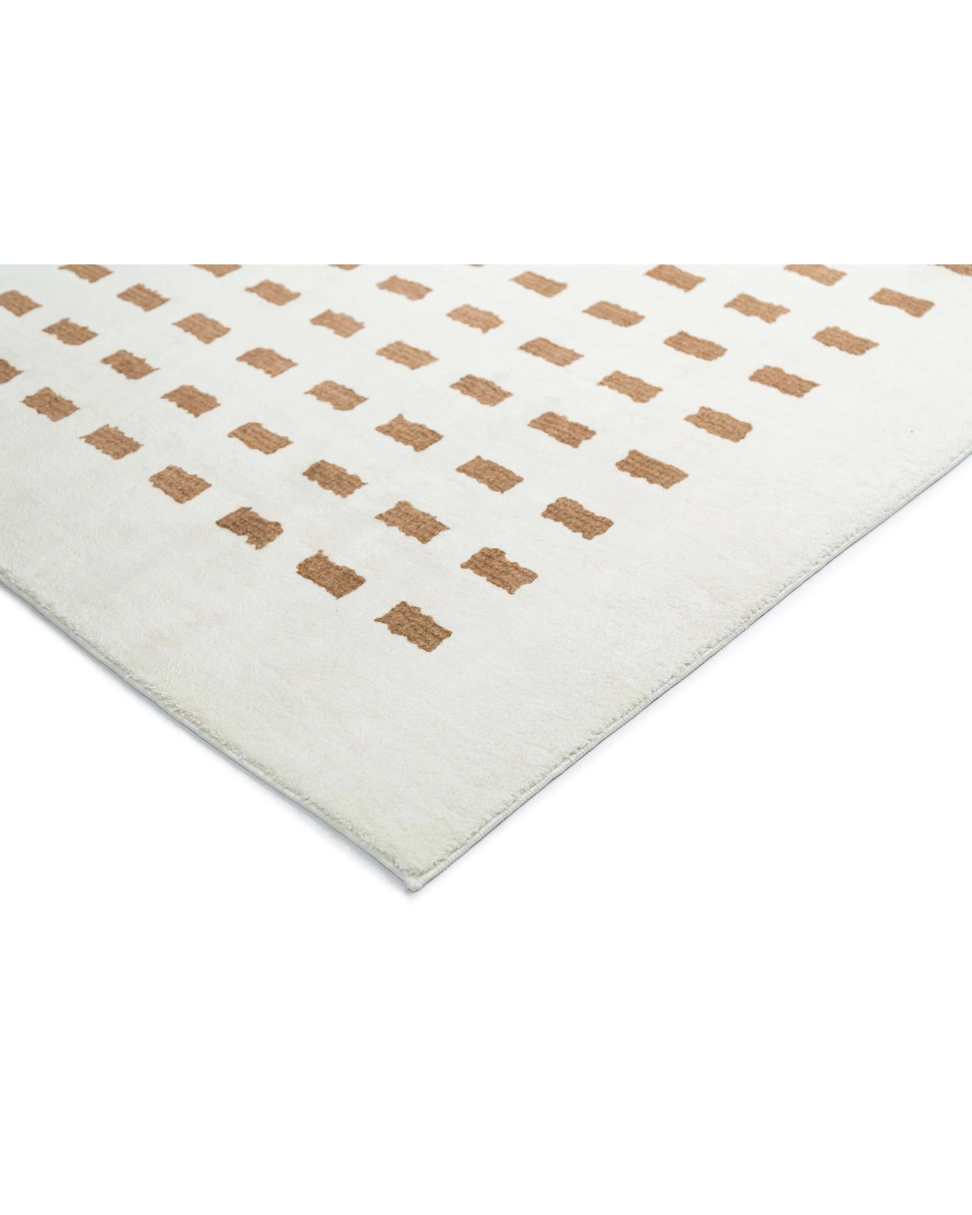 4 Loopsie Balan Rectangles Washable Rug-230cm x 160cm - White, 4 of 6