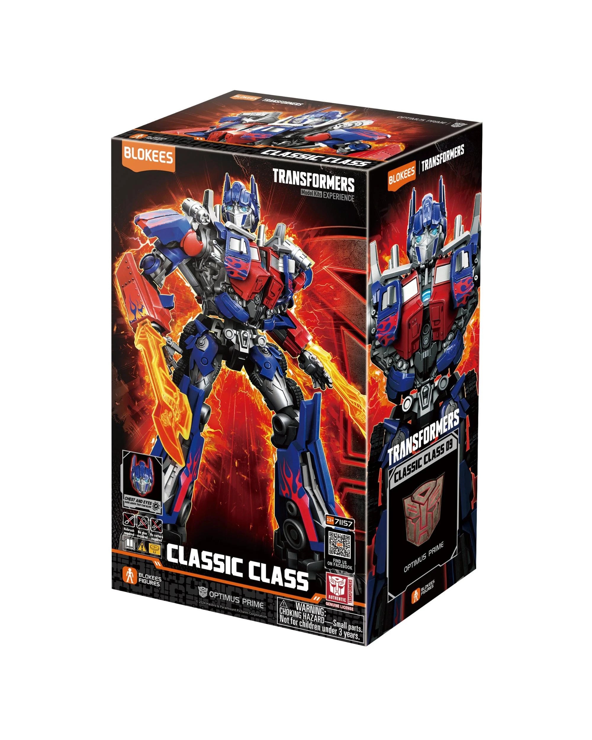 1 Blokees Transformers Classic Class 09 Movie 1 Optimus Prime Model Kit, 1 of 8