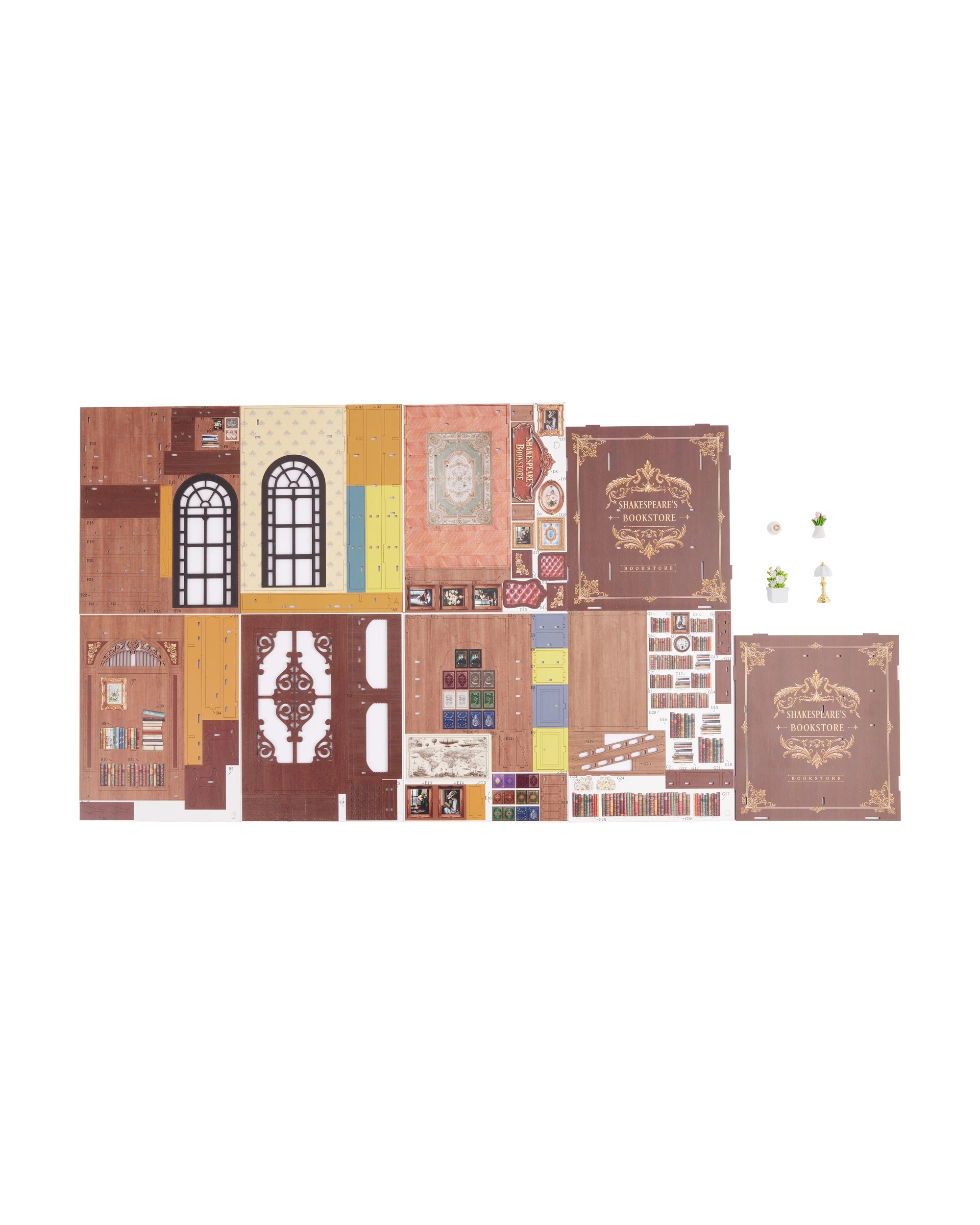 Miniature Building Craft Kit - Shakespeare's Bookstore - Kmart