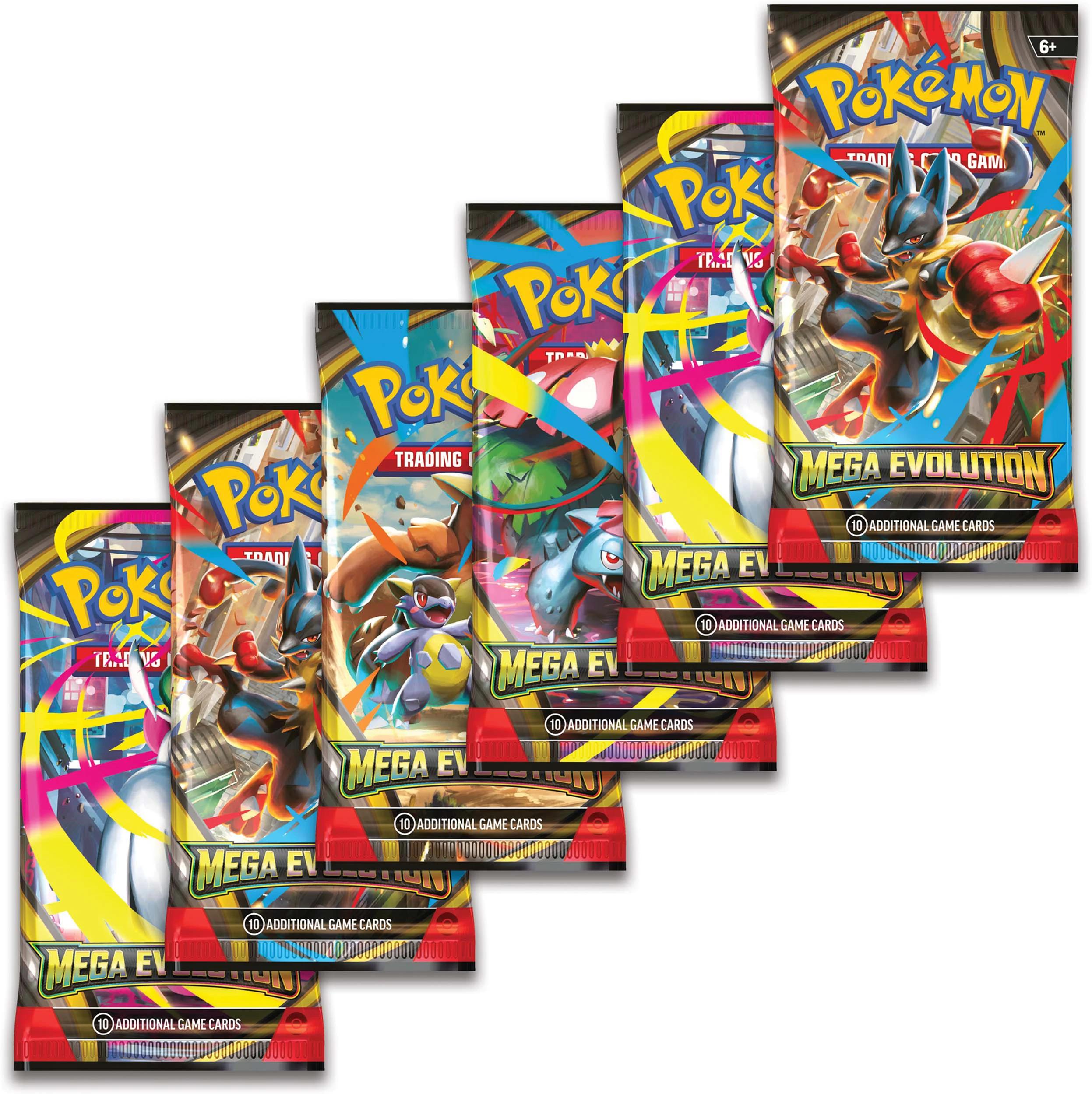 thumbnail image 2 of Pokémon TCG Mega Evolution Three Booster Blister 2 of 10