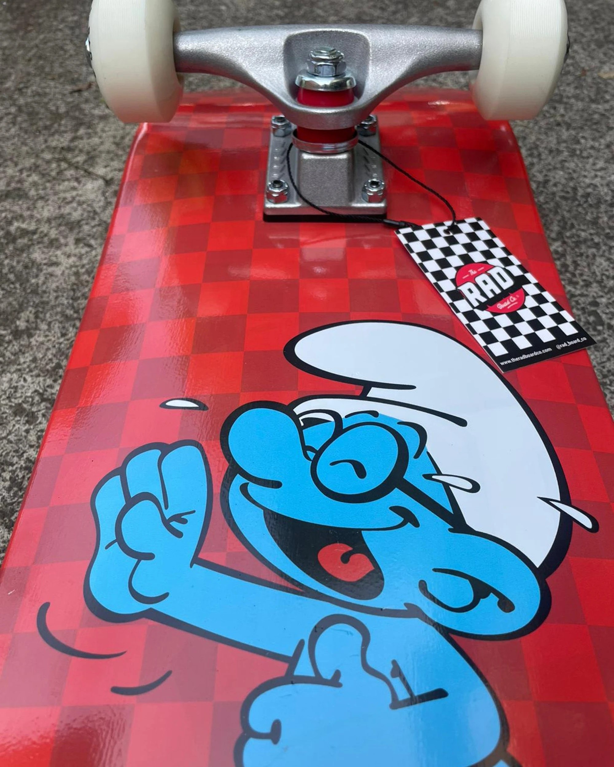 2 Rad Board Co Smurfs Complete Skateboard Dude Crew Brainy Laughing 7.75 Inch - Multi, 2 of 7