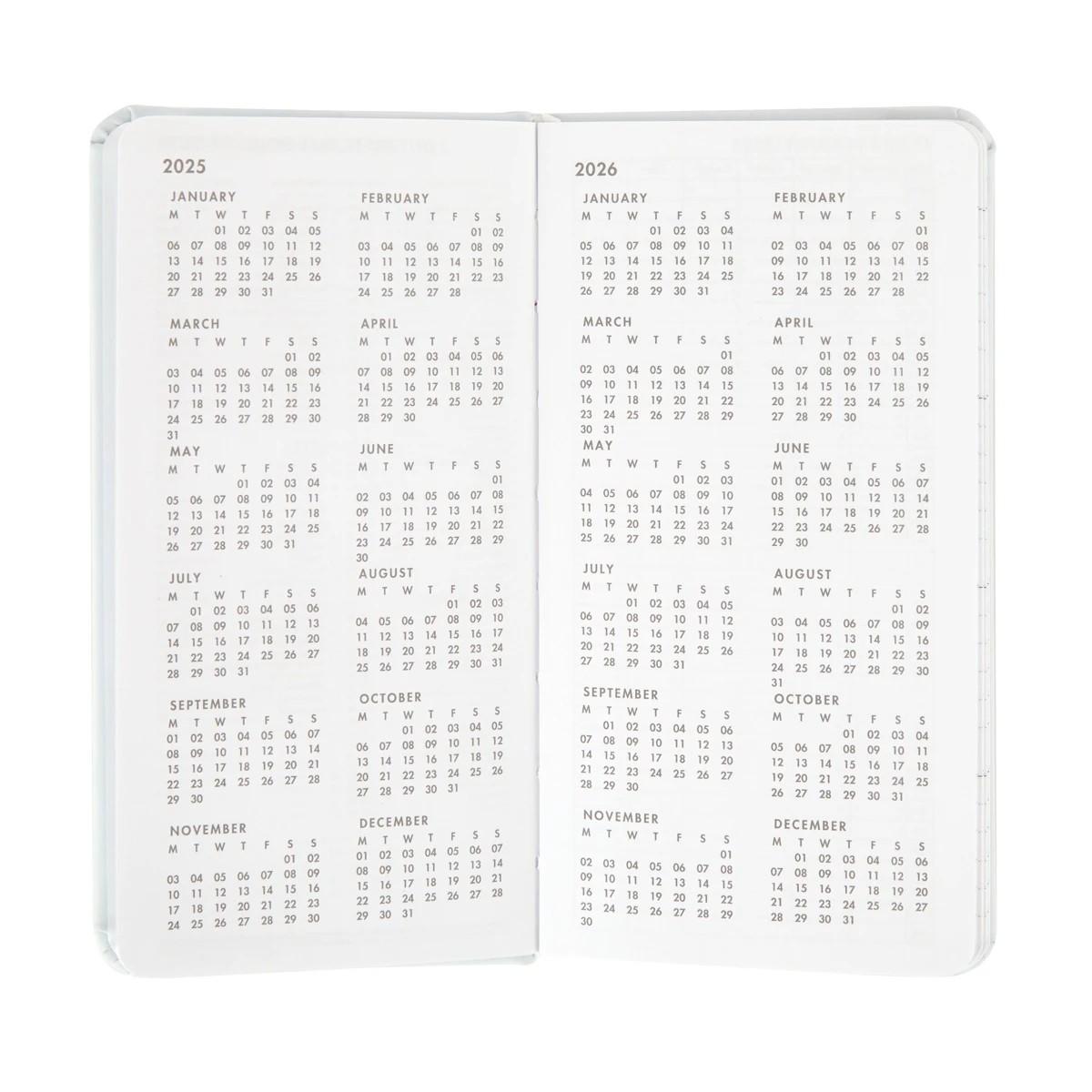 2 2025 Slim Weekly Diary - Lavender, 2 of 7