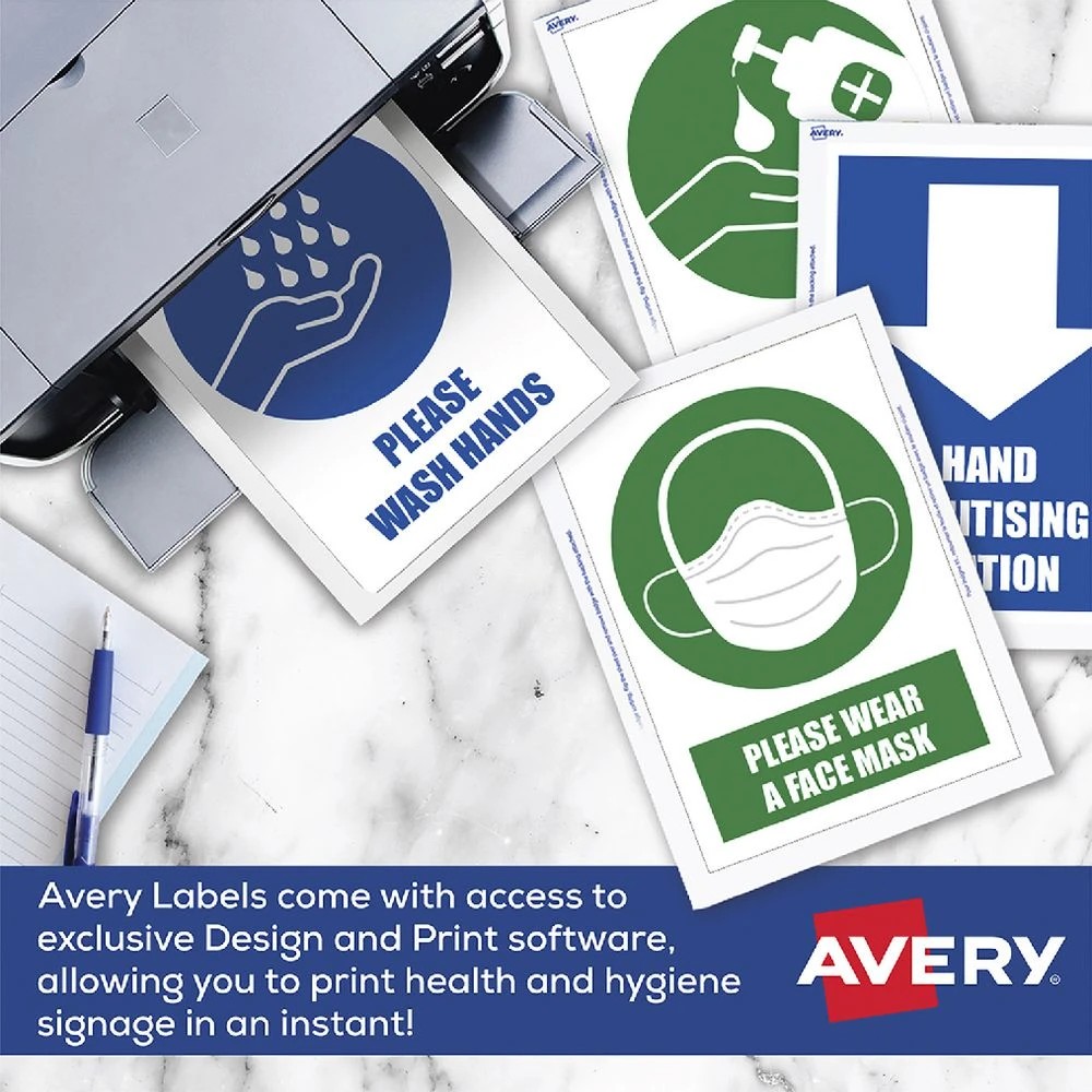 5 Avery 8UP Heavy Duty Removable Laser Labels White 20 Sheets, 5 of 5