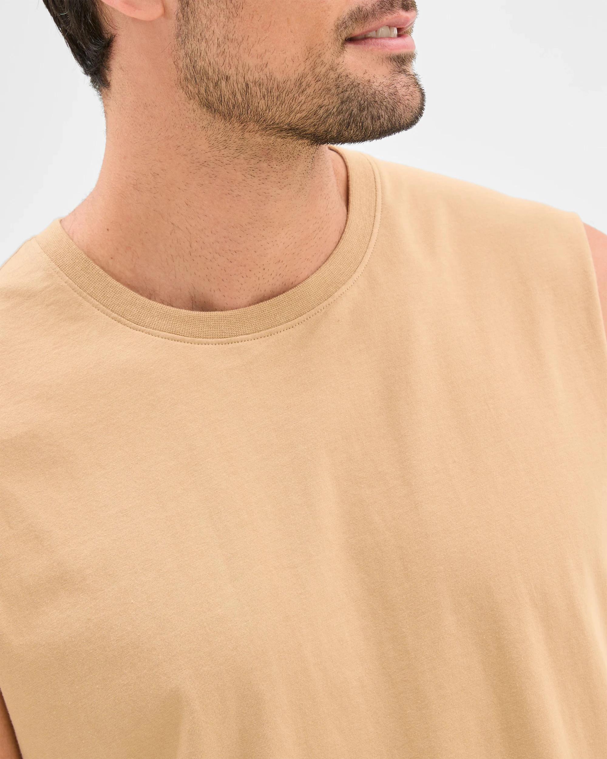 5 Target Australian Cotton Plain Tank Top SAND, 5 of 5