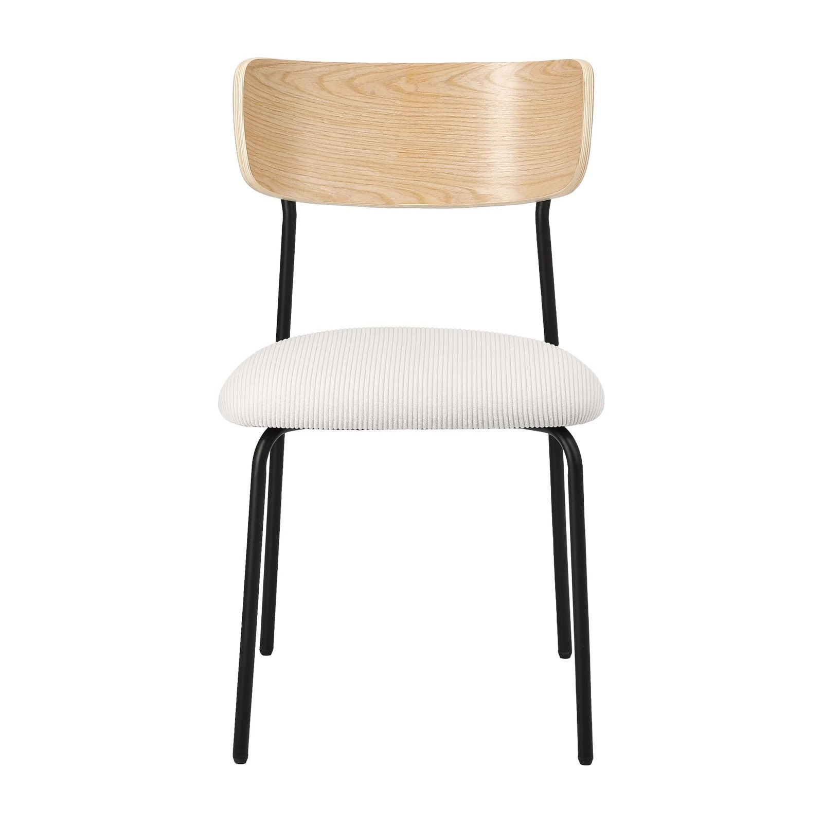 6 Oikiture 4pcs Dining Chairs Kitchen Chair Padded Lounge Seat Corduroy
 - Beige, 6 of 10