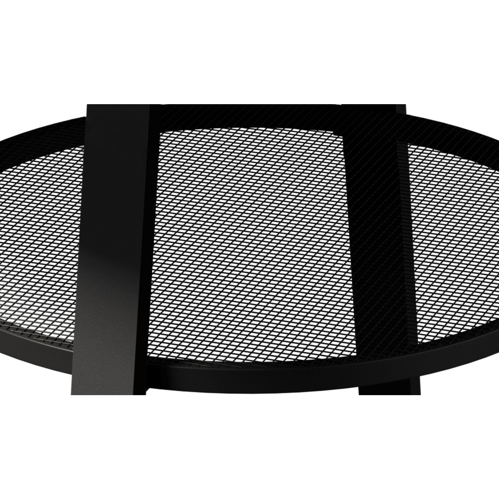 5 Livsip Outdoor Dining Table W/ Storage Shelf Patio Furniture 90cm
 - Black, 5 of 10