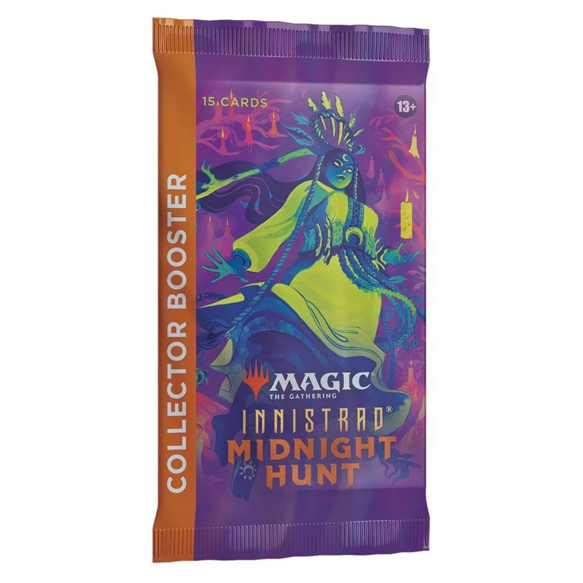 1 Wizards Of The Coast Magic Innistrad Midnight Hunt Single Collector Booster Pack Mtg, 1 of 1
