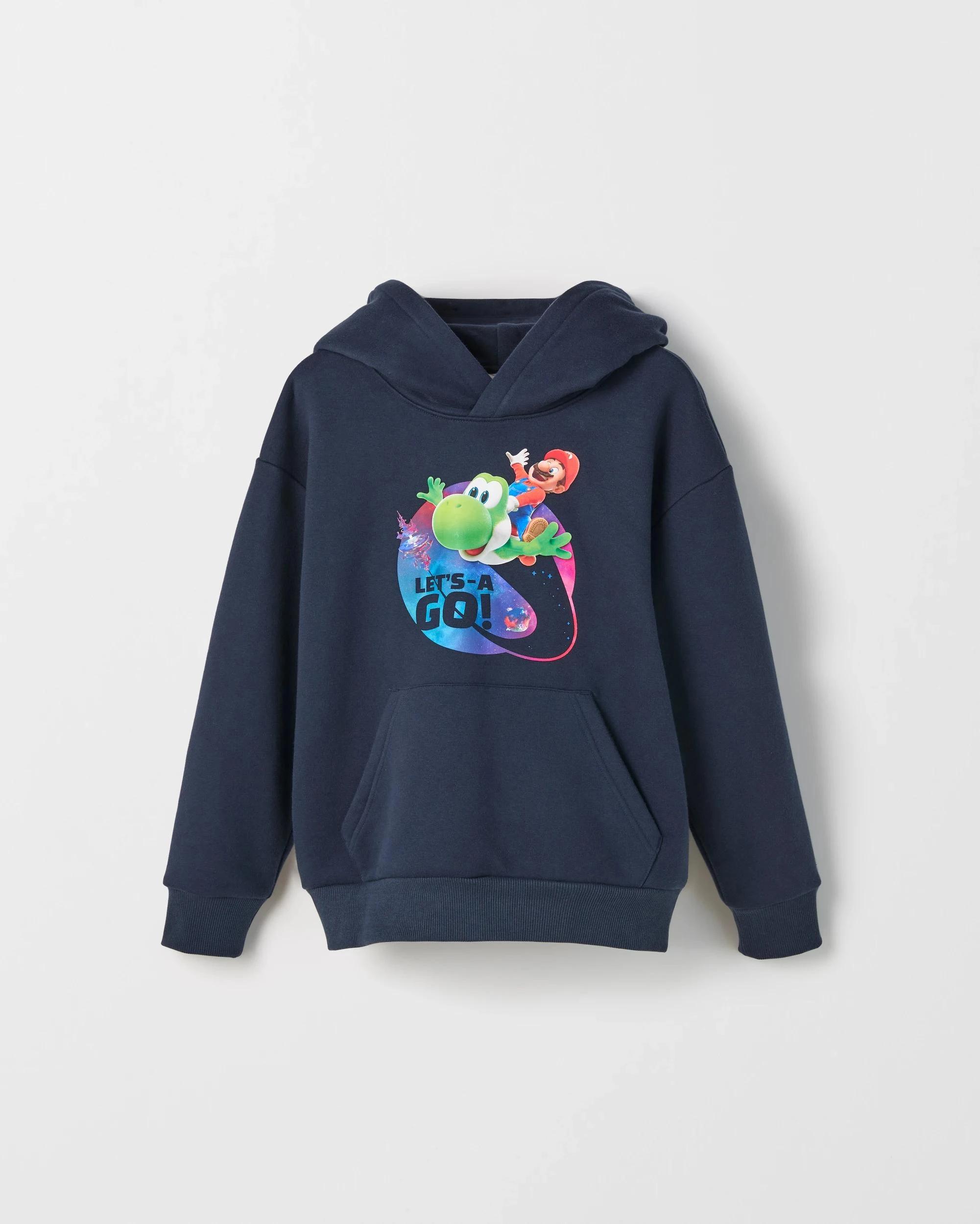 4 Super Mario Australian Cotton Blend Popover Jumper BLACK, 4 of 4