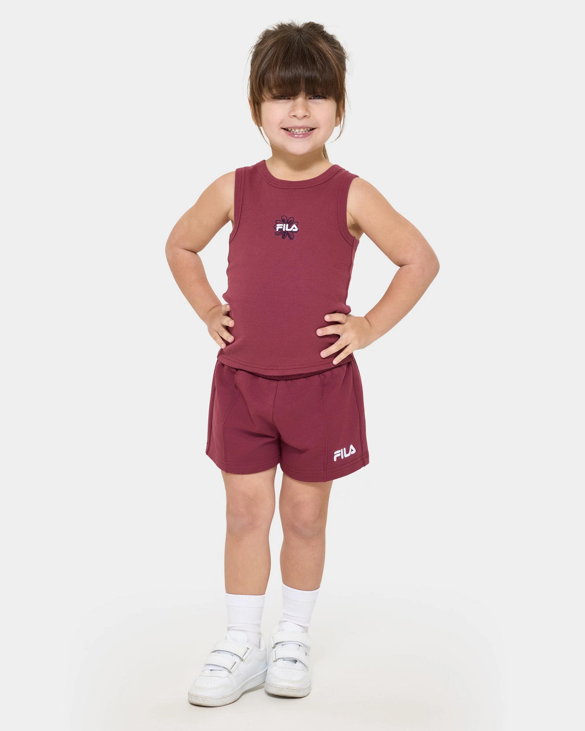 6 Aria Shorts- Fila BURGUNDY, 6 of 6