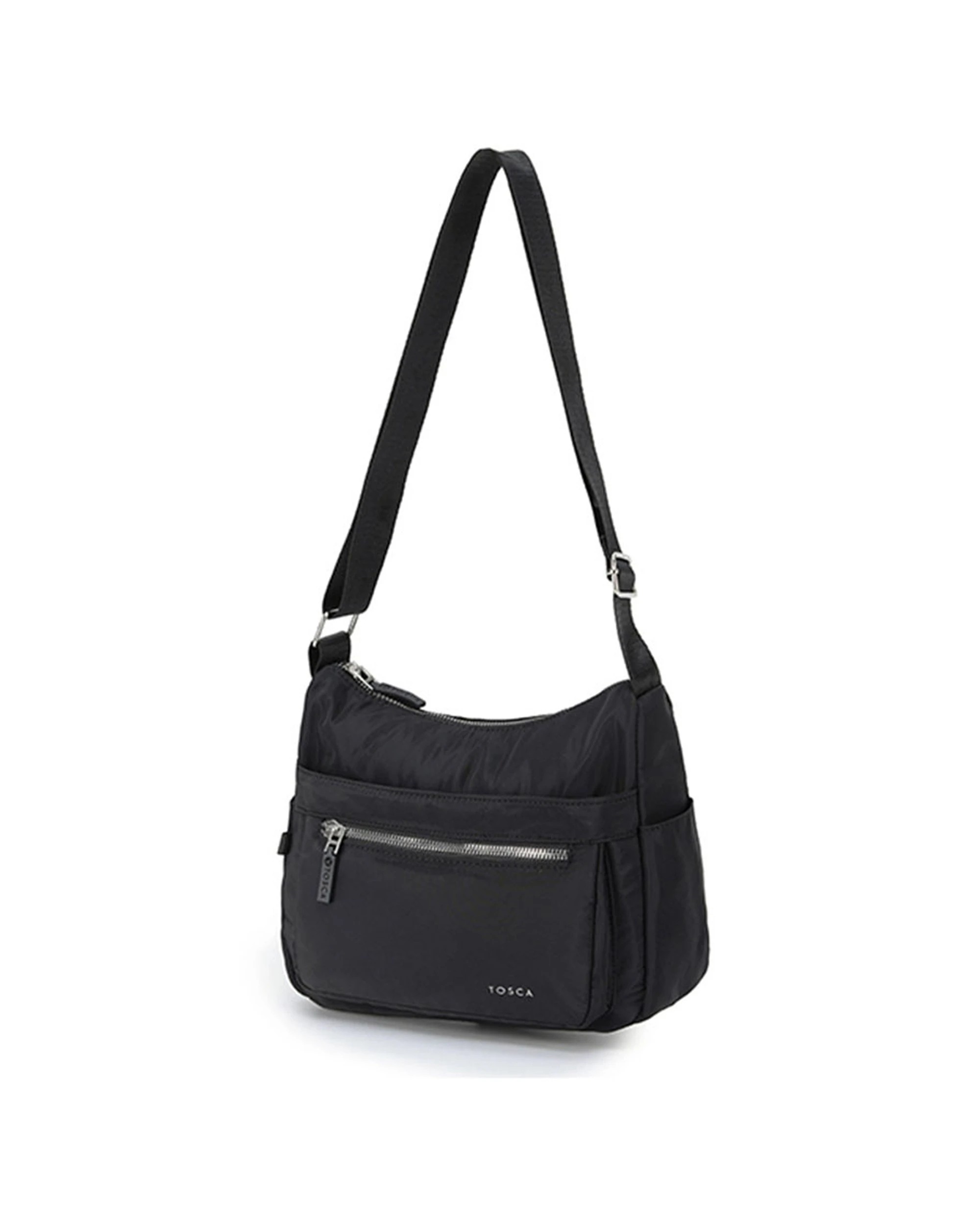 1 Tosca Vegan Shoulder Minimalist Crossbody Handbag - Black, 1 of 3