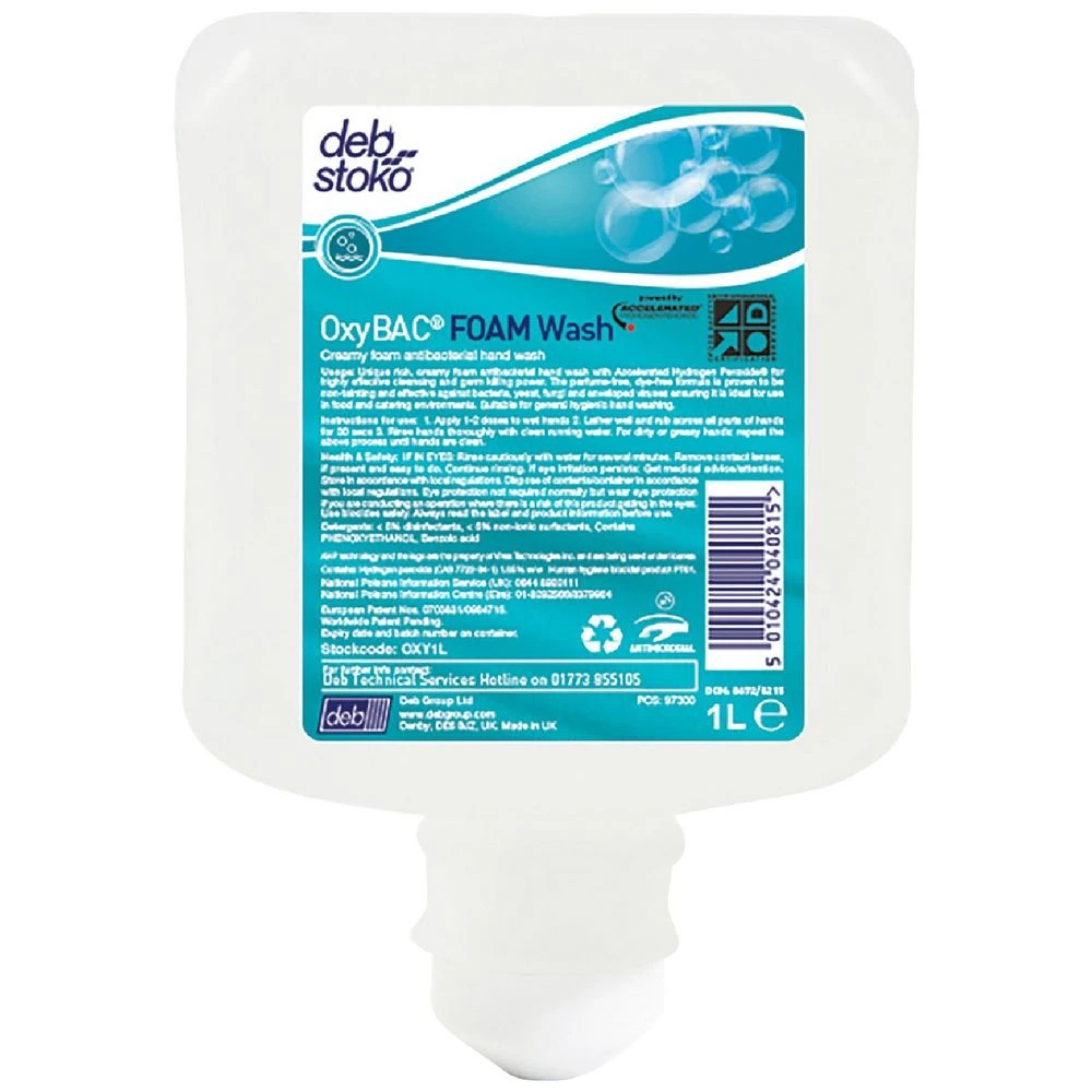 1 Deb Oxybac Foam Hand Wash 1L, 1 of 1