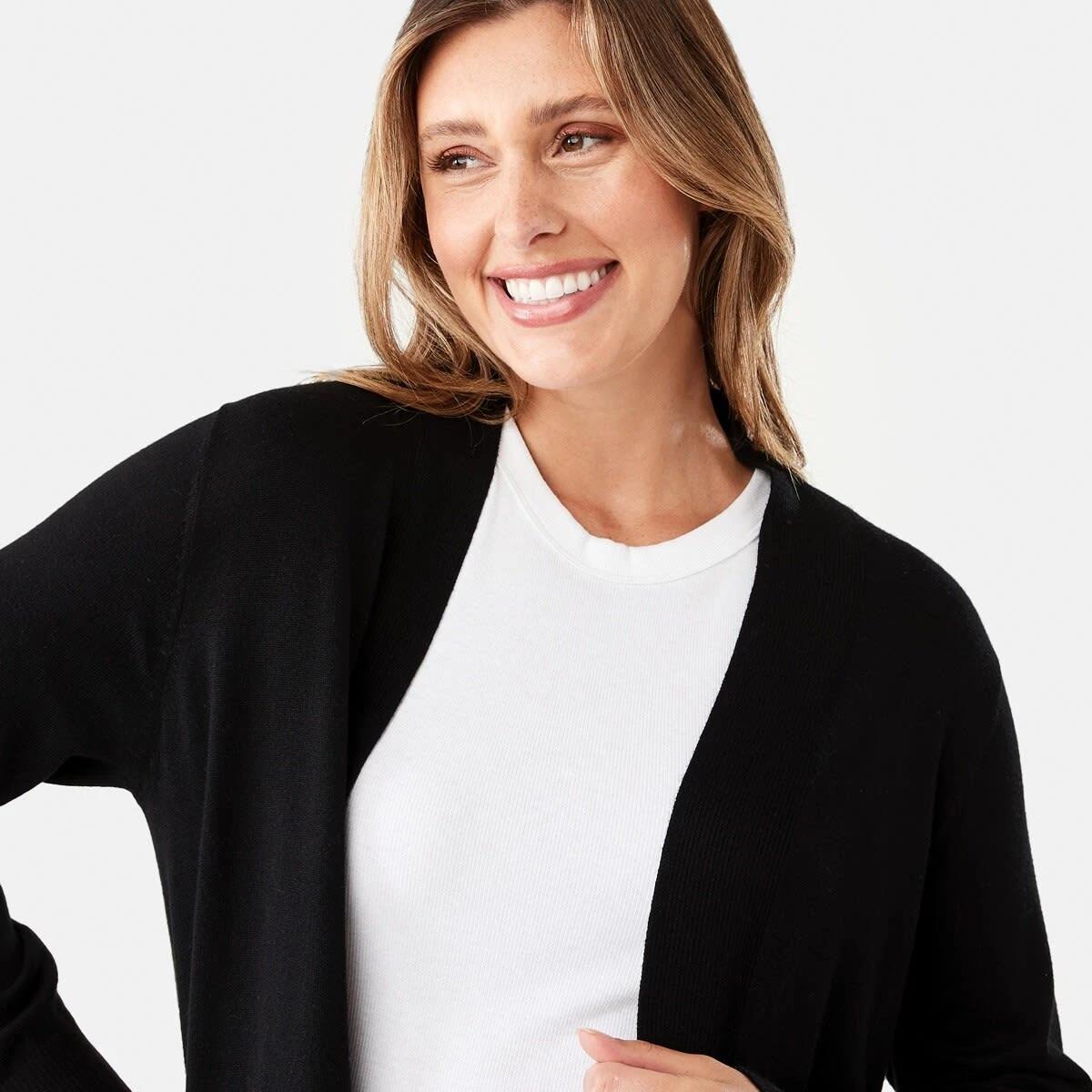 4 Edge to Edge Cardigan Black, 4 of 6