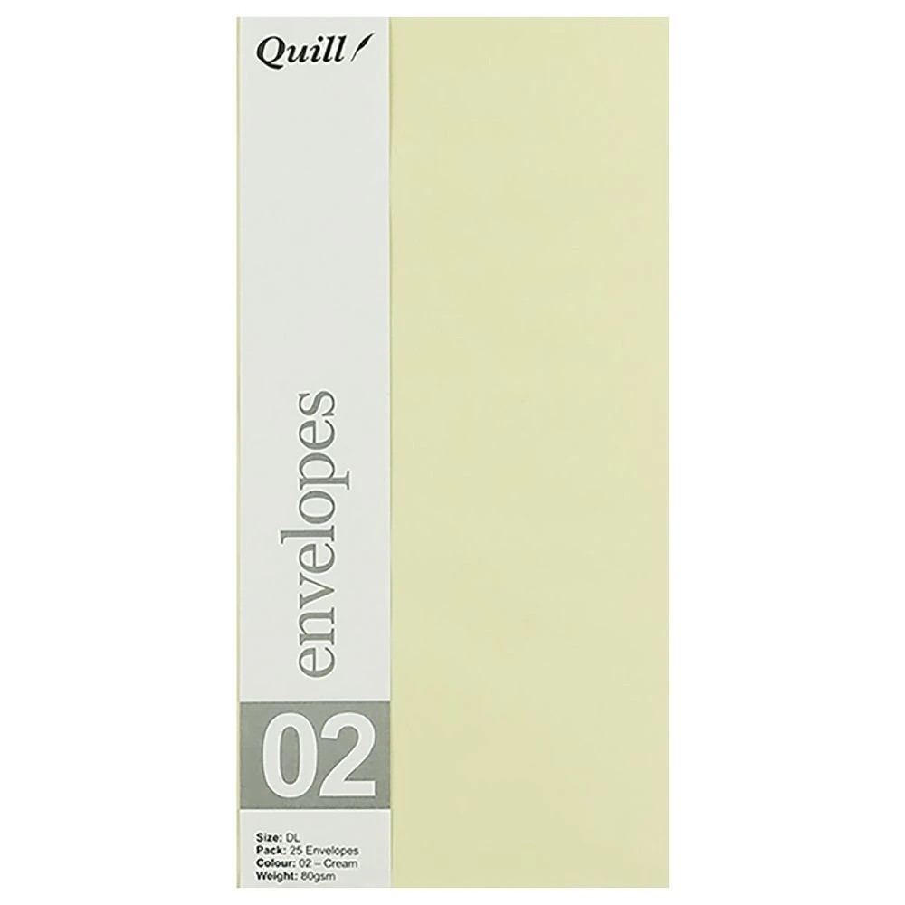 3 Quill DL Envelopes Cream 25 Pack, 3 of 5