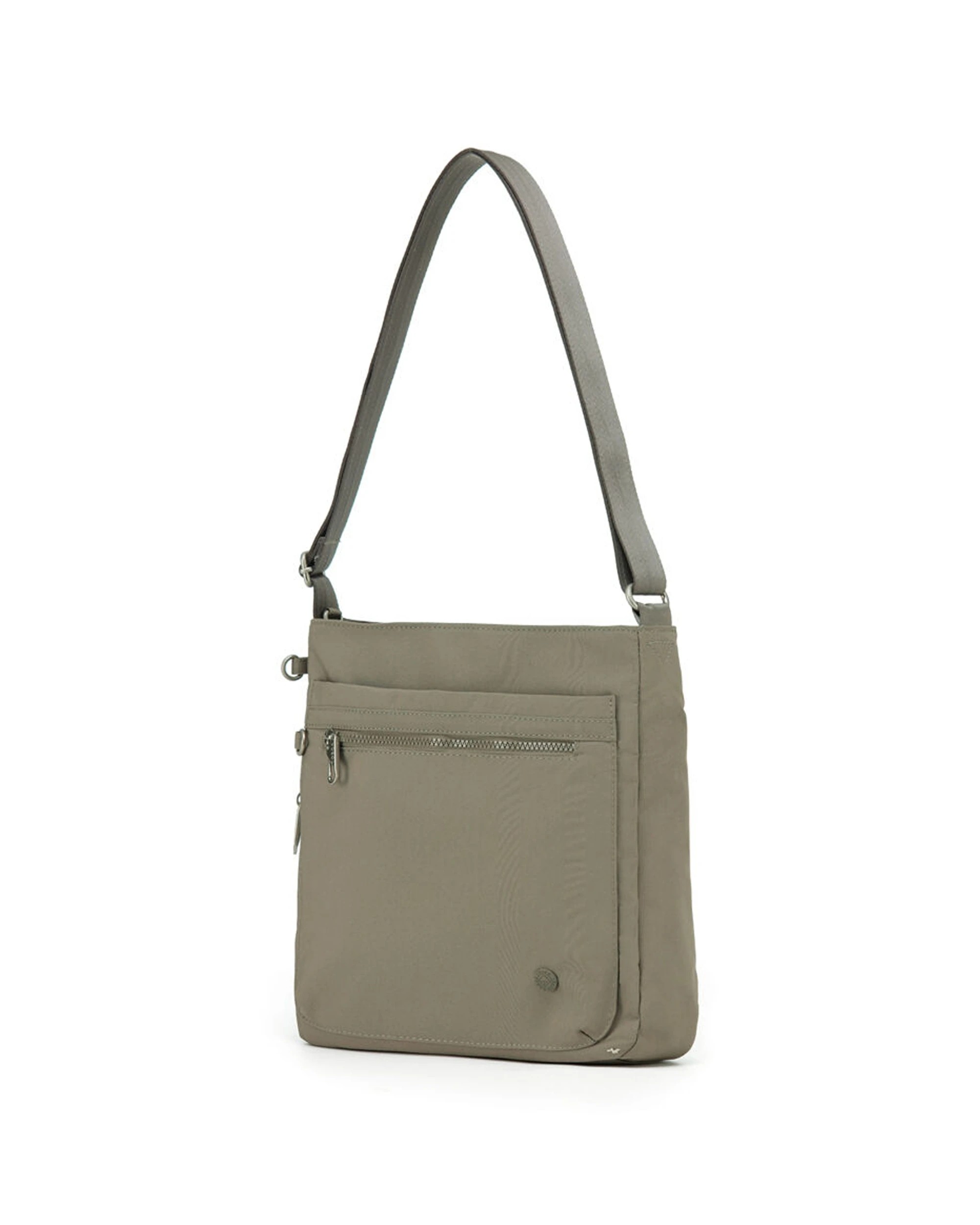 1 Tosca Anti-Theft Rfid Blocking Shoulder Travel Bag - Grey, 1 of 3