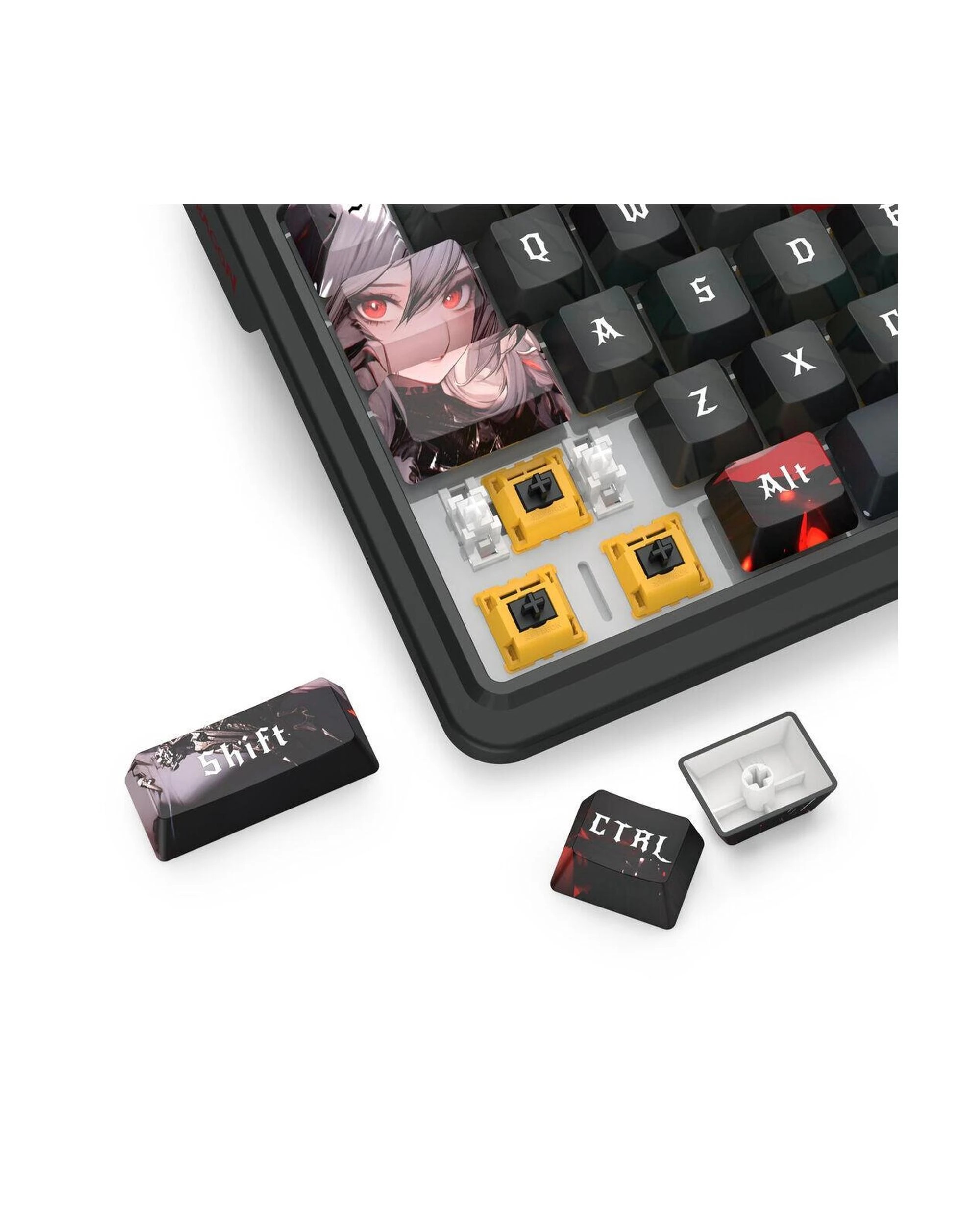 7 Redragon K719WGB1 Pro Artemis Pro LCD Gasket Wireless Mechanical Keyboard - Black, 7 of 10