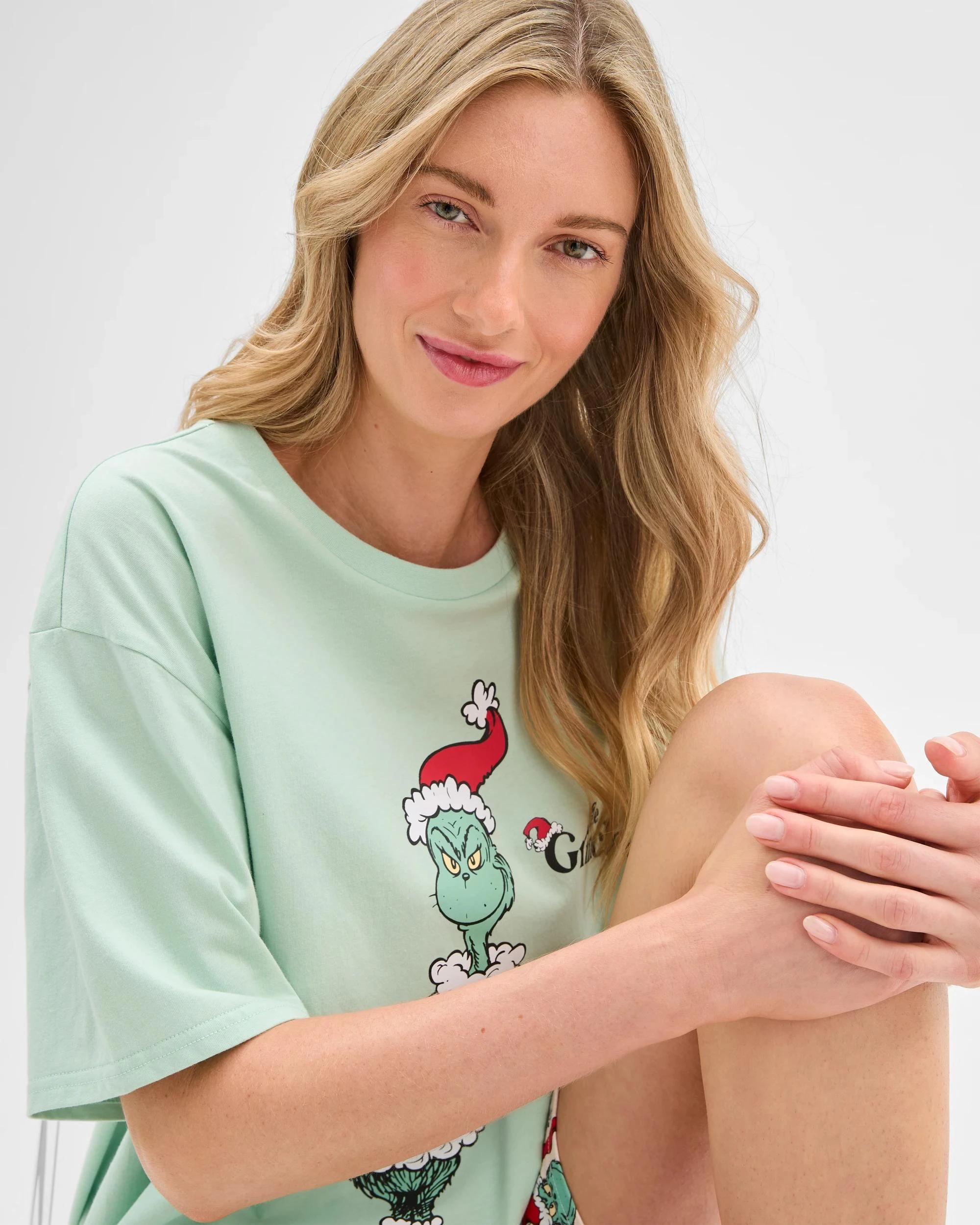 7 Family Matching Christmas the Grinch Womens Cotton Pyjama Set 08 GRINCH, 7 of 8