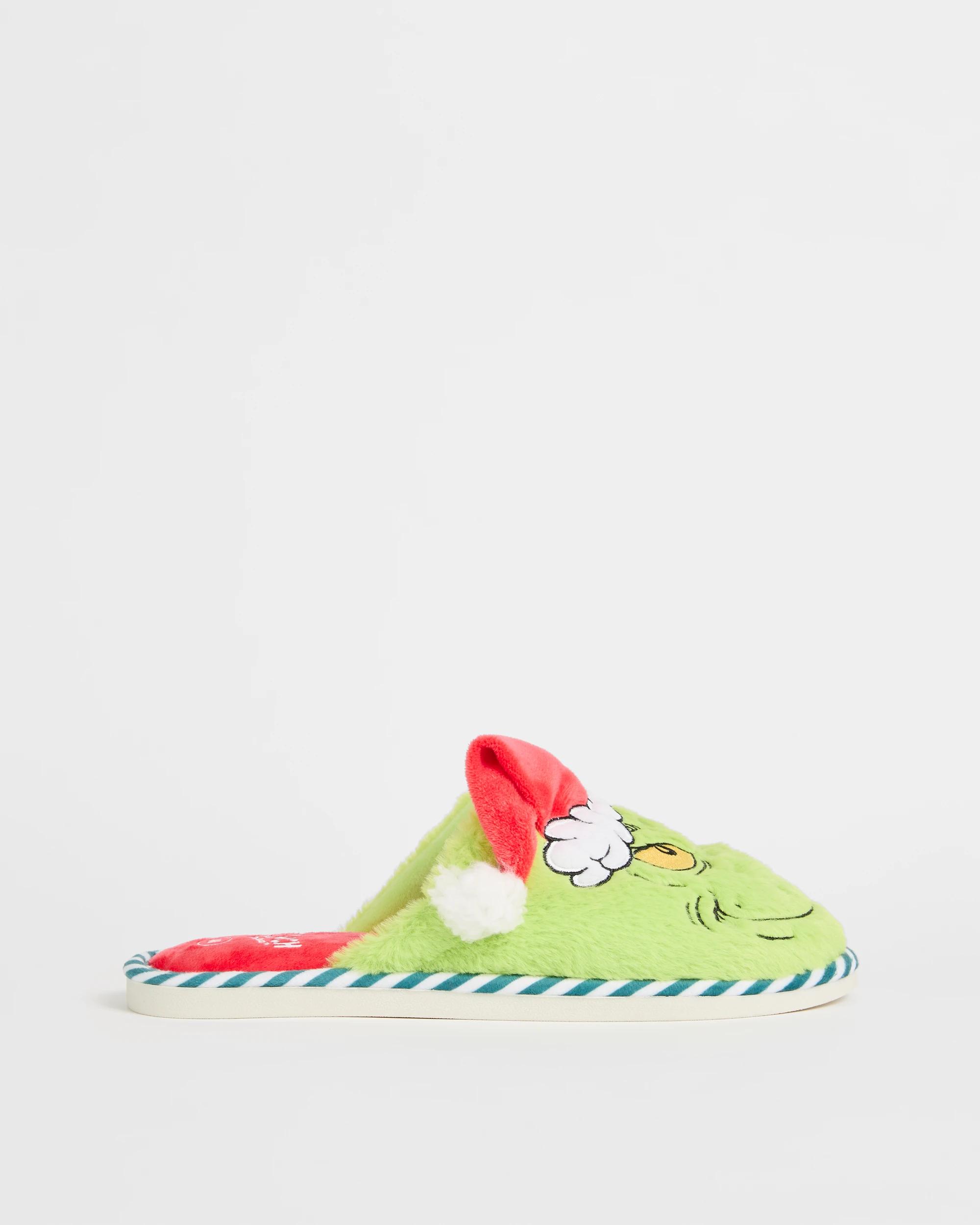 3 The Grinch Christmas Slippers GREEN, 3 of 3