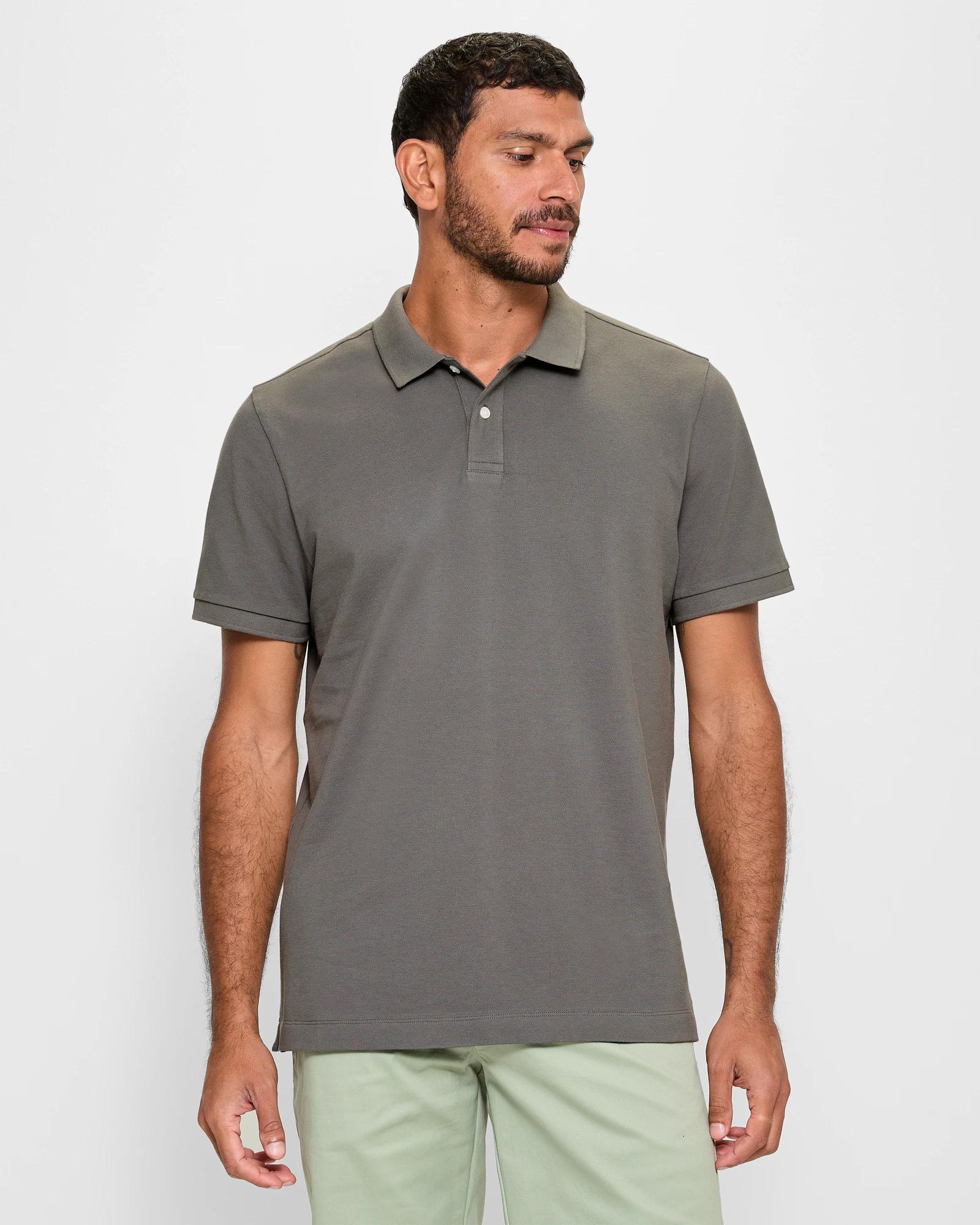 1 Target Australian Cotton Pique Polo Shirt GUNMETAL, 1 of 5