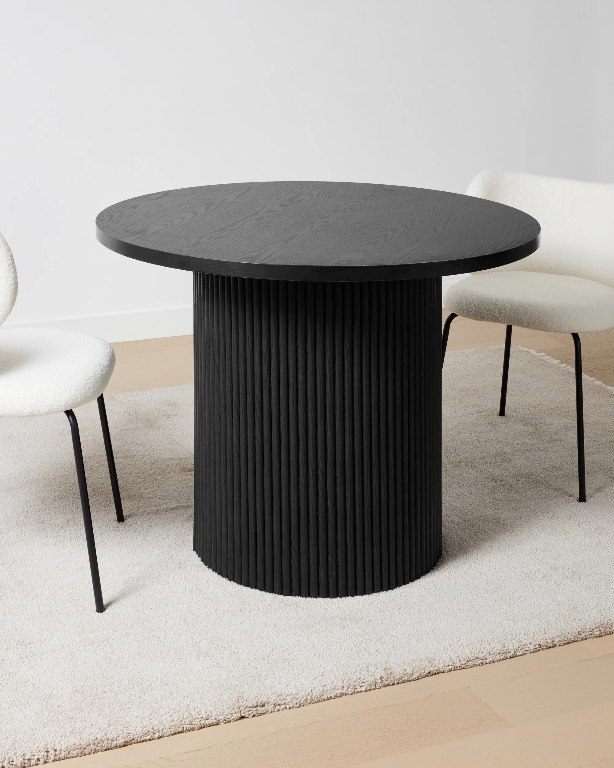 2 Ryan Ribbed Dining Table - Black, 2 of 7