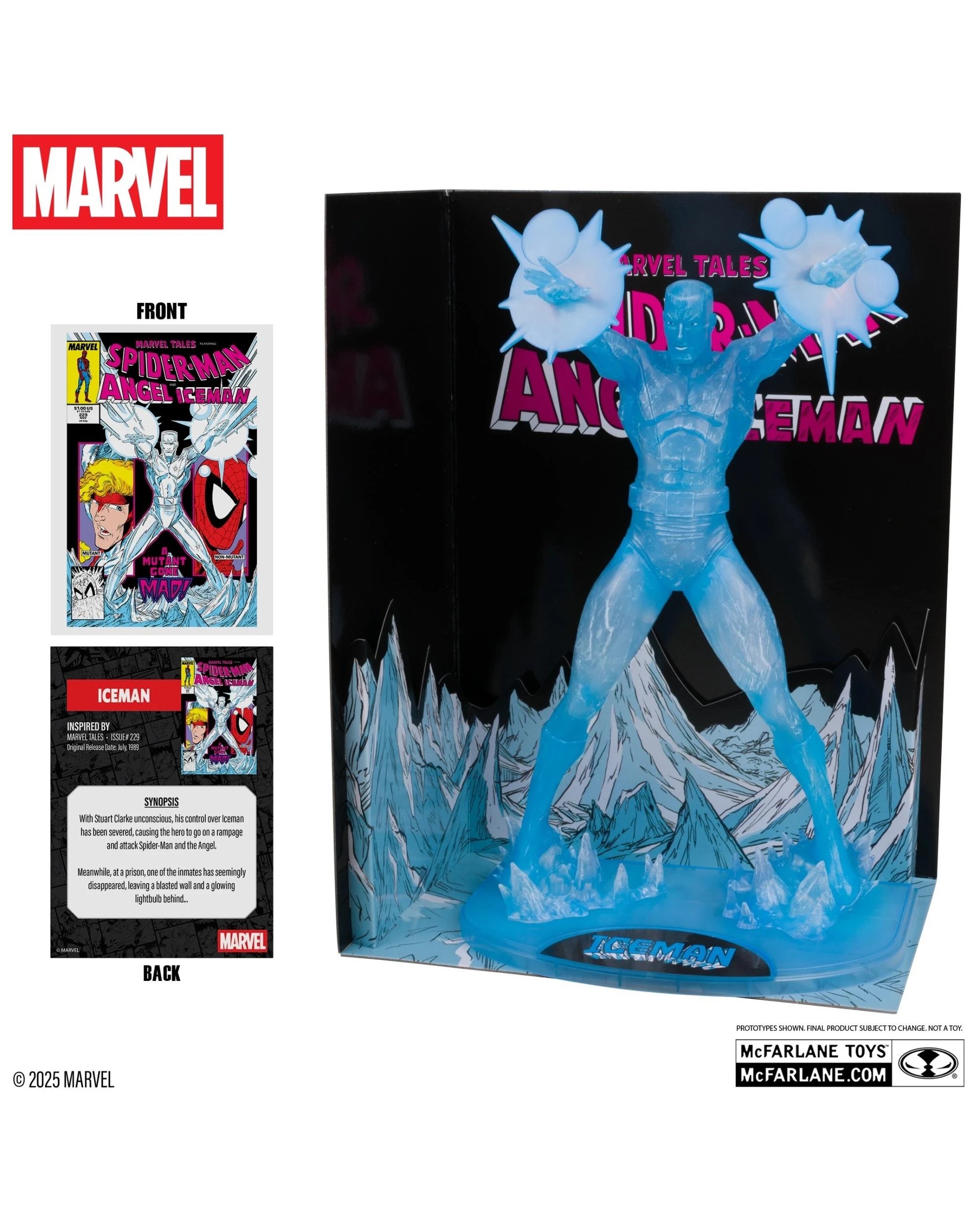 3 Marvel Tales #229 Iceman Red Platinum Edition 1:6 Scale Figure, 3 of 9