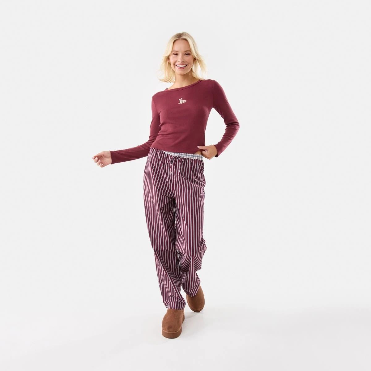 2 Long Sleeve Rib Print Top Deer, 2 of 6