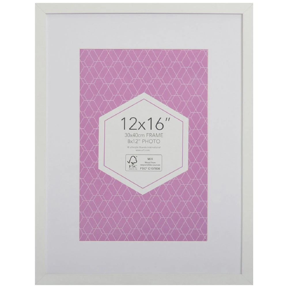 1 Promenade 12x16" Frame White, 1 of 4