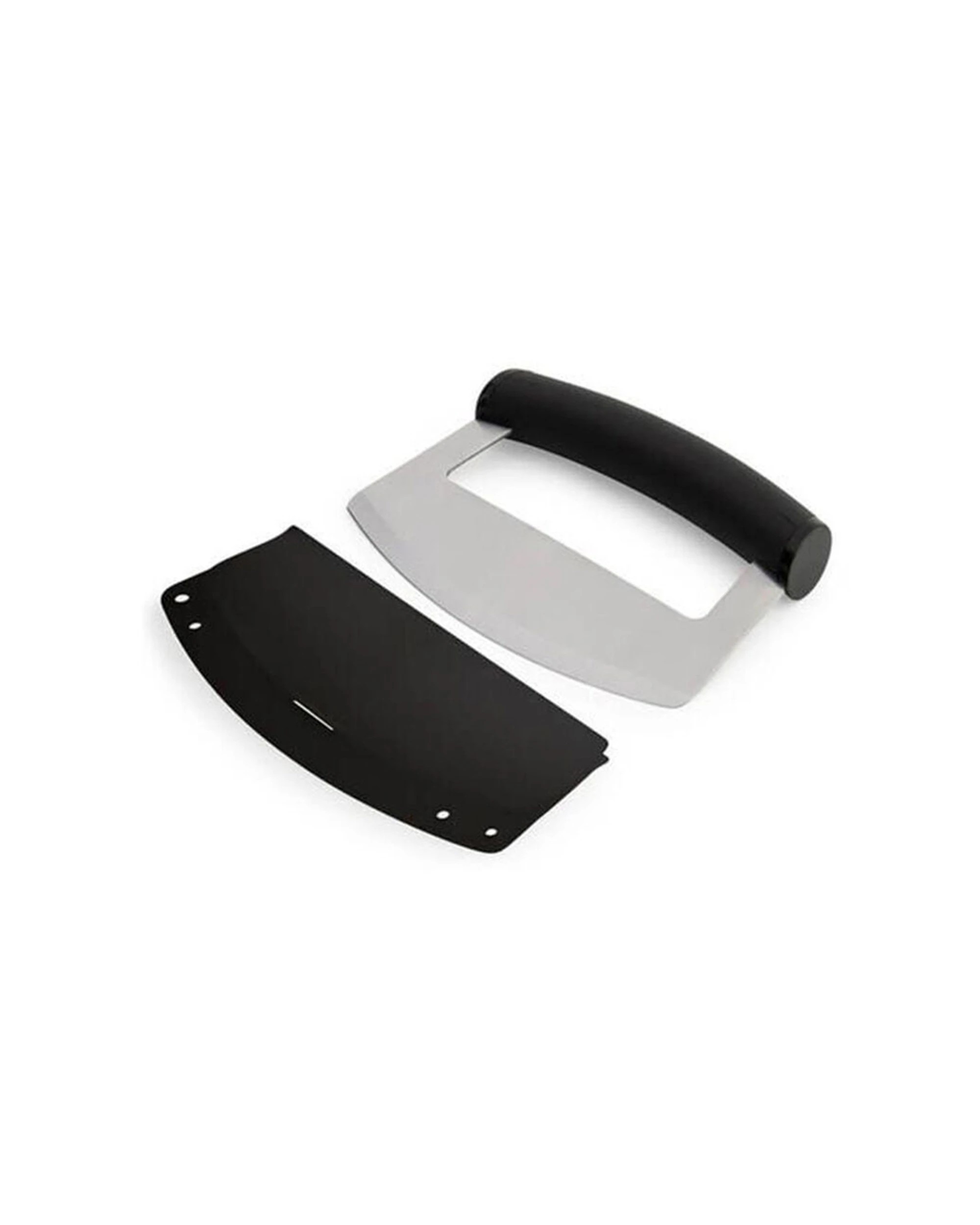 4 KitchenAid 2pk Wide Handle Mezzaluna Food Chopper Slicer Razor Sharp Blade - Black, 4 of 6