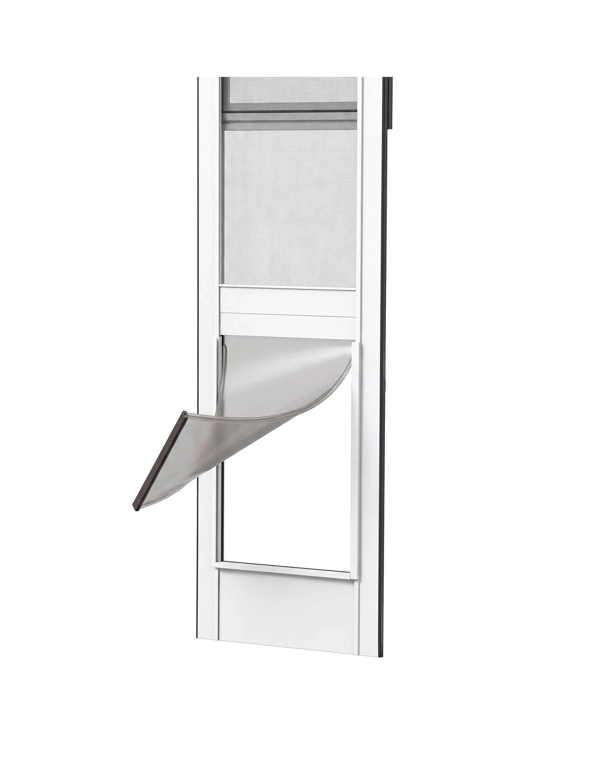 6 Advwin Aluminum Pet Door Insert for Sliding Glass Patio Door, Adjustable Height Lockable, 6 of 9