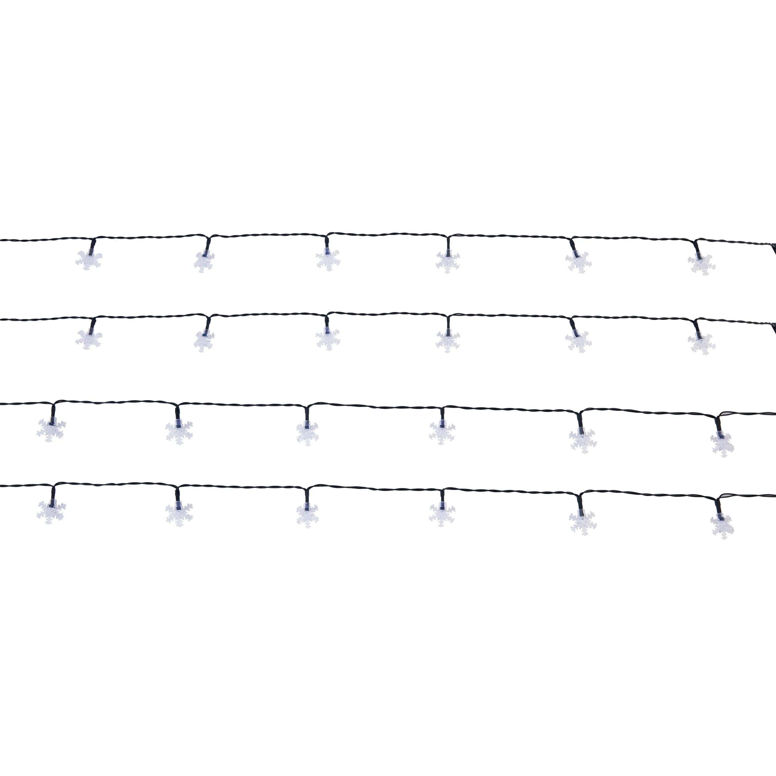 2 Low Voltage 25 LED Snowflake String Lights - Assorted, 2 of 7