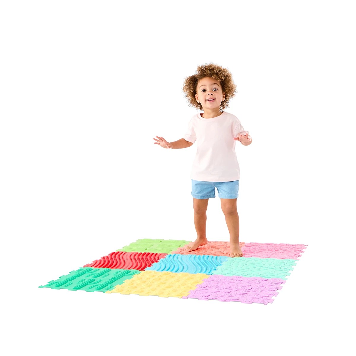 1 9 Piece Silicone Sensory Mat, 1 of 10