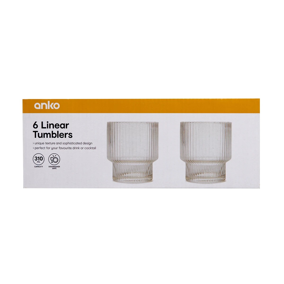 6 6 Linear Tumblers, 6 of 6