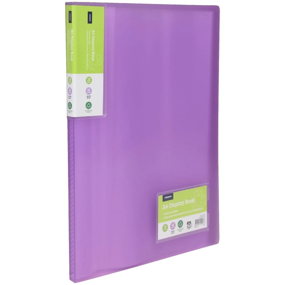 2 J.Burrows Ice Display Book 20 Pocket Purple, 2 of 4