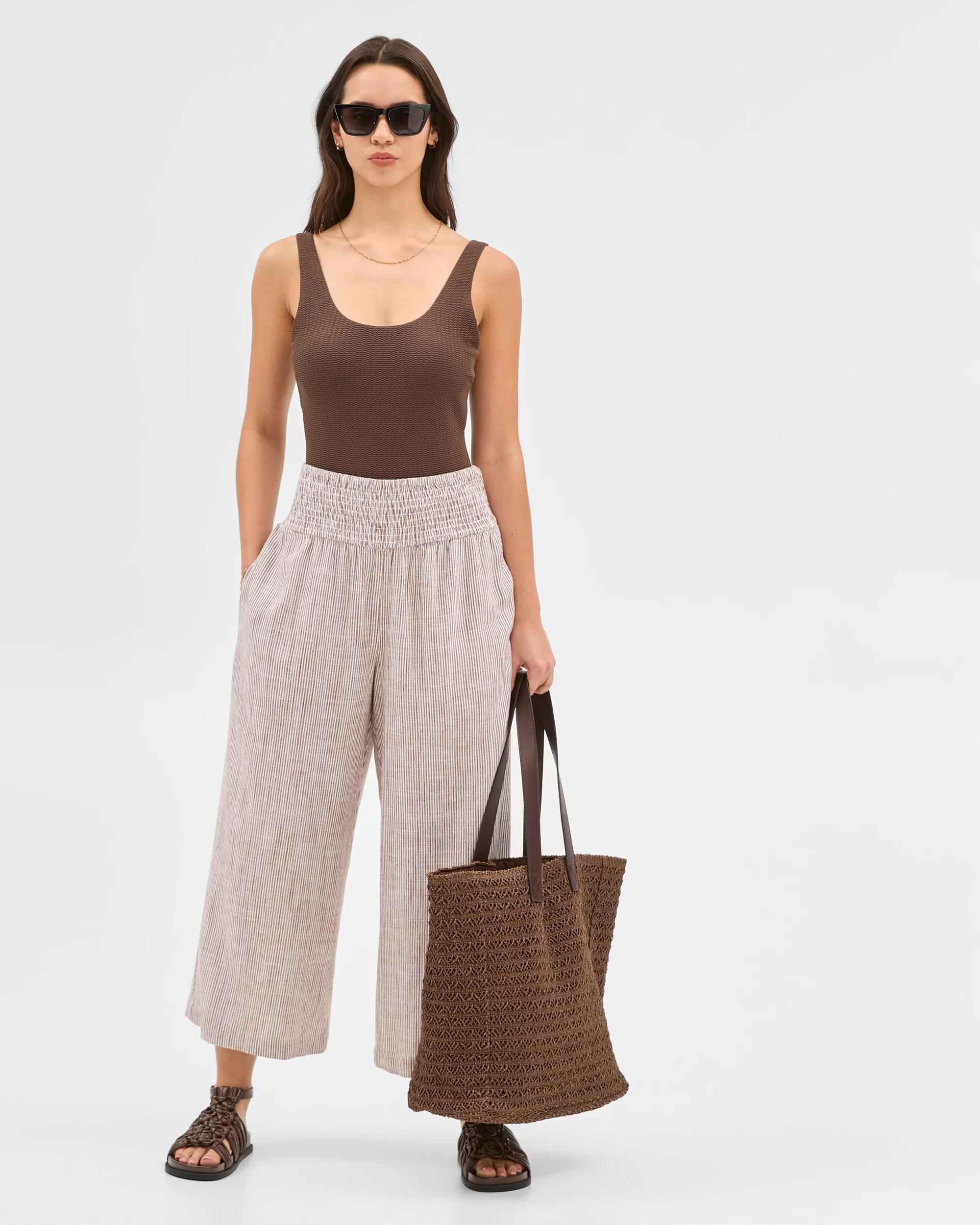 2 Target Resort Crinkle Scoop One Piece Swim Bathers CHOCOLATE, 2 of 8