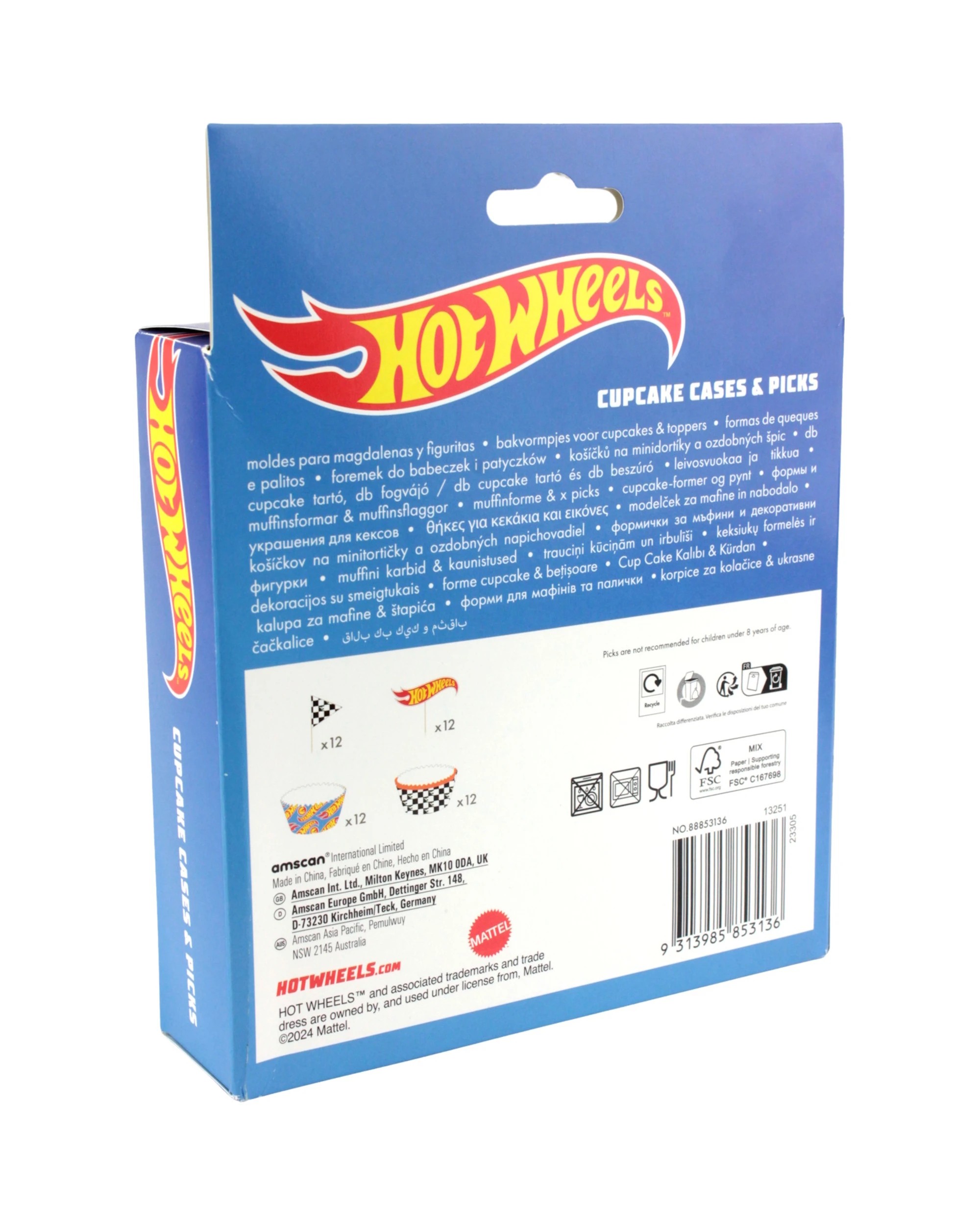 3 Hot Wheels Hot Wheels Cupcake Decorating Kit Pack of 24, 3 of 3