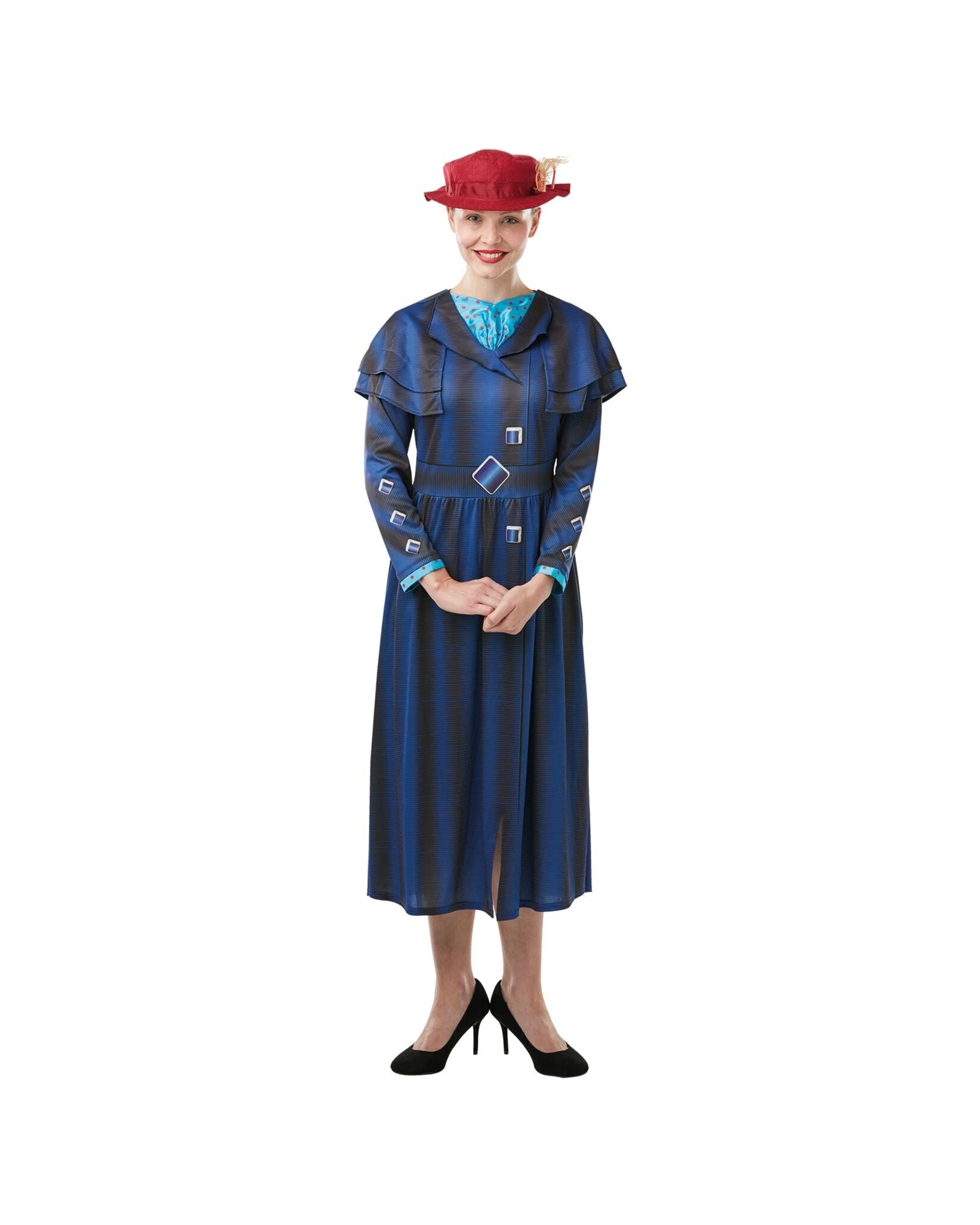 1 Disney Mary Poppins Returns Deluxe Womens Dress Up Costume Size L - Multi, 1 of 2