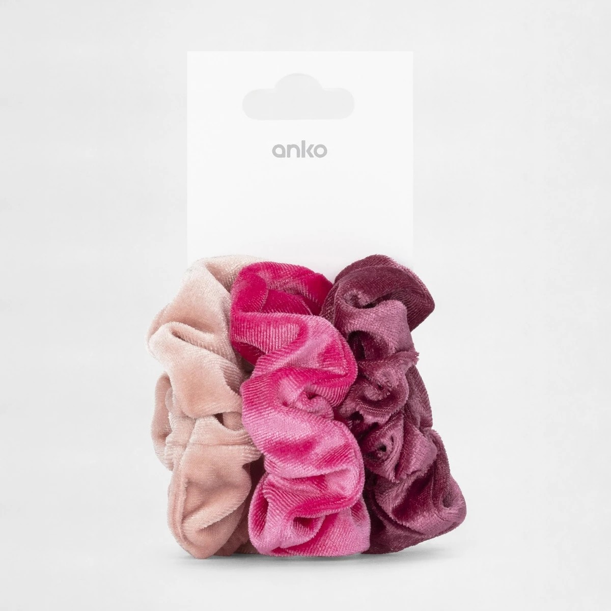 5 3 Pack Velvet Hair Scrunchies, 5 of 5