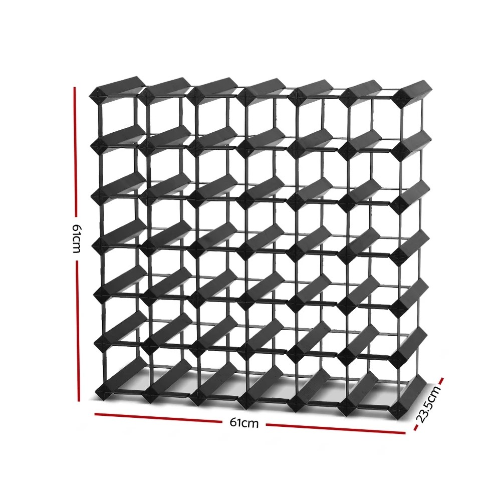 2 Artiss Wine Rack 42 Bottle - Black, 2 of 5