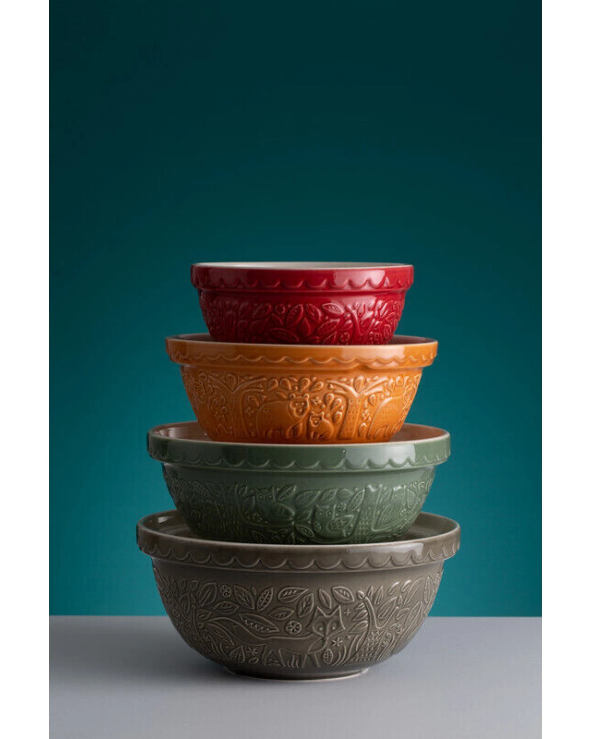 3 Mason Cash In The Forest 26cm Mixing Bowl - Green, 3 of 3
