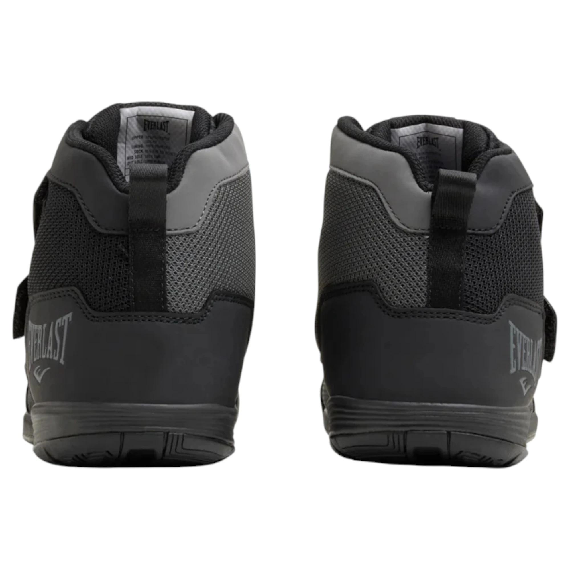 7 Everlast Mens Powerlock X-Trainer Black/ Grey Gym Training Boots Boxing Shoes BLACK/GREY, 7 of 7