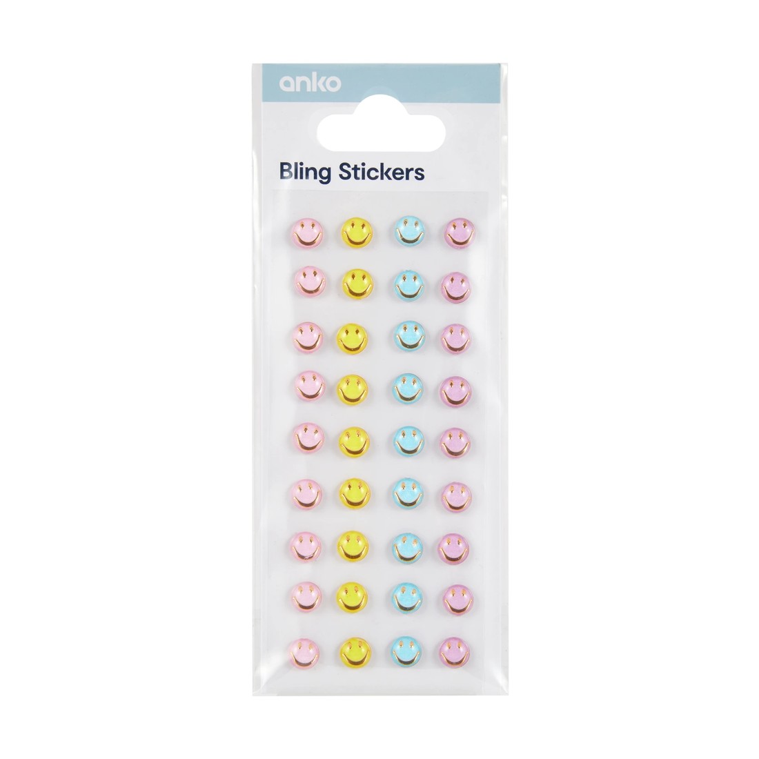 1 Bling Stickers - Smiley, 1 of 2