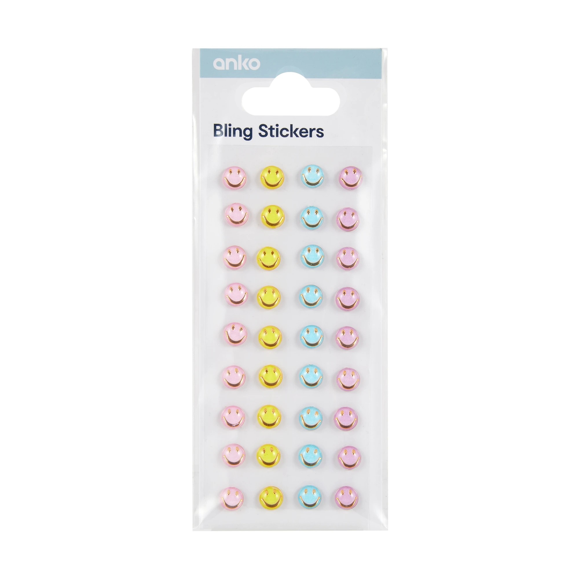1 Bling Stickers - Smiley, 1 of 2