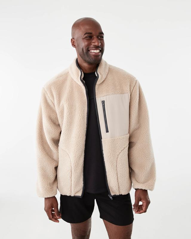 Active Mens Outdoor Oversized Sherpa Ja
