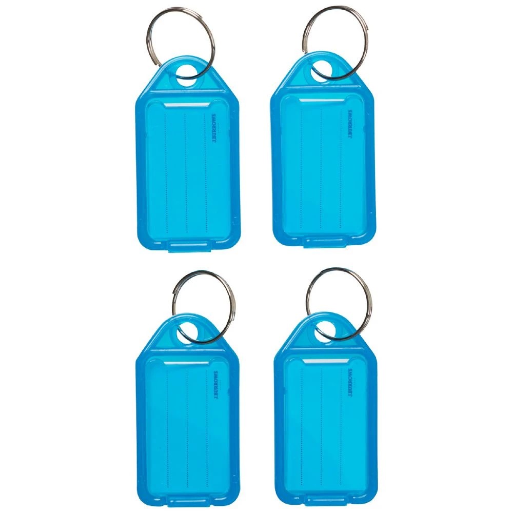 1 J.Burrows Key Tags Blue 4 Pack, 1 of 1