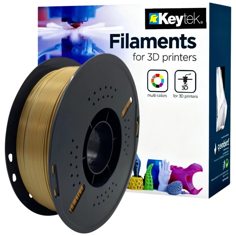 1 Keytek Silk PLA 3D Filament Gold, 1 of 1