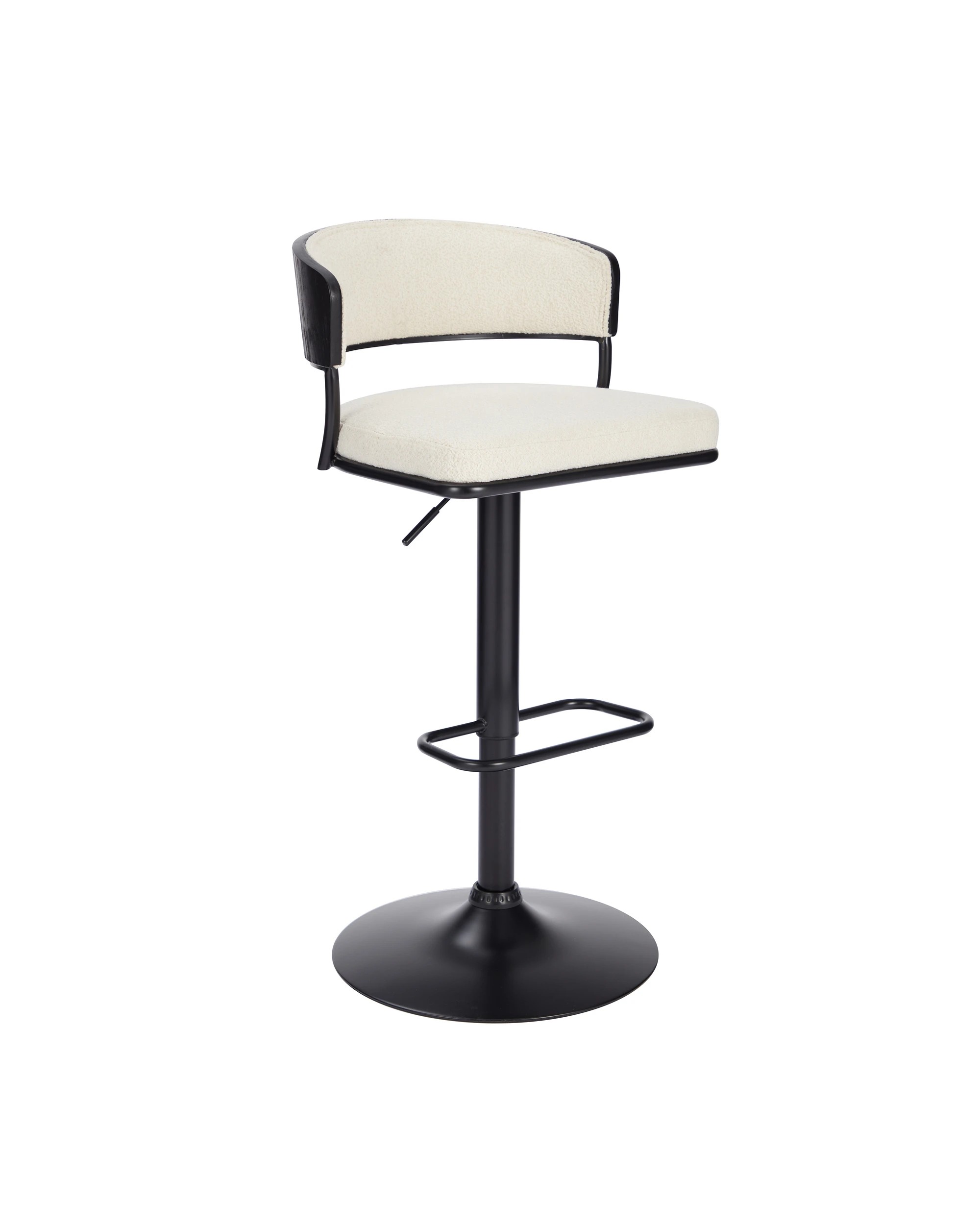 5 IHOMDEC Adjustable Swivel Bar Stools - White - White, 5 of 10