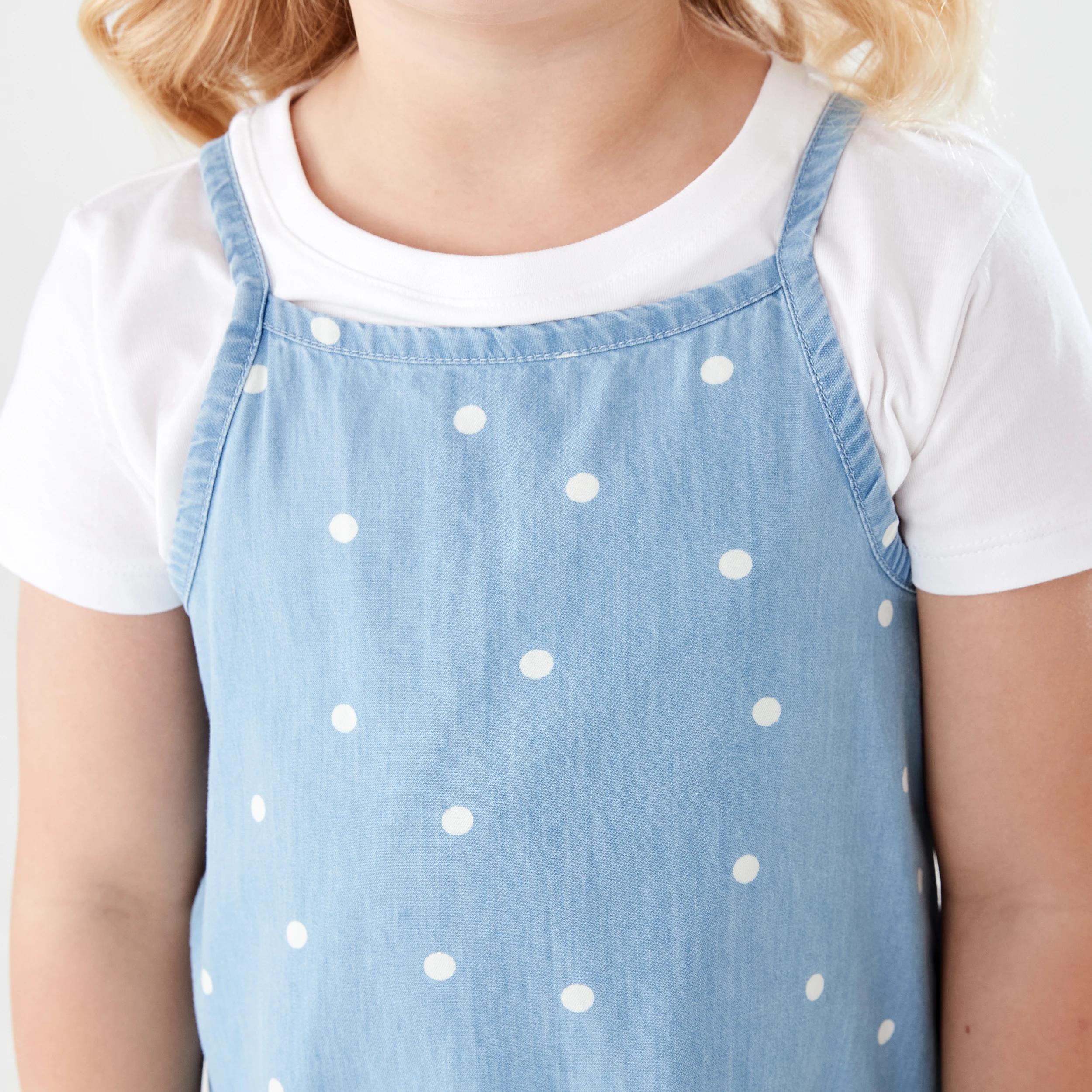 4 2 Piece Chambray Dress Set DOTTED SPACE, 4 of 7