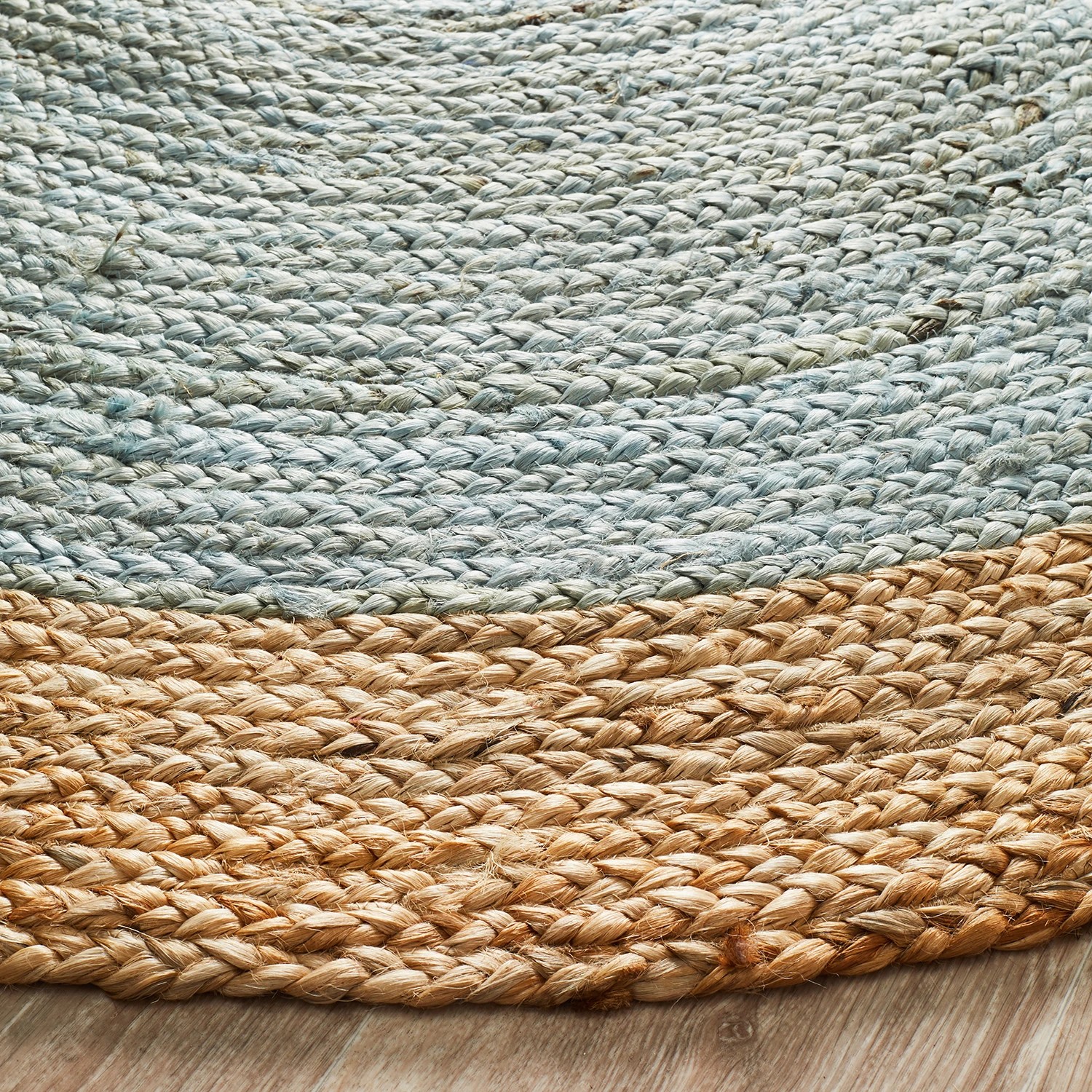 3 Common Ground Rugs Solace Polo 120x120cm - Small Round Handwoven Jute Rug - Silver, 3 of 6