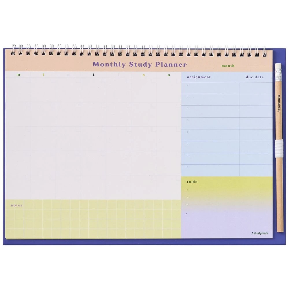 2 Studymate A4 Monthly Spiral Desk Planner, 2 of 3